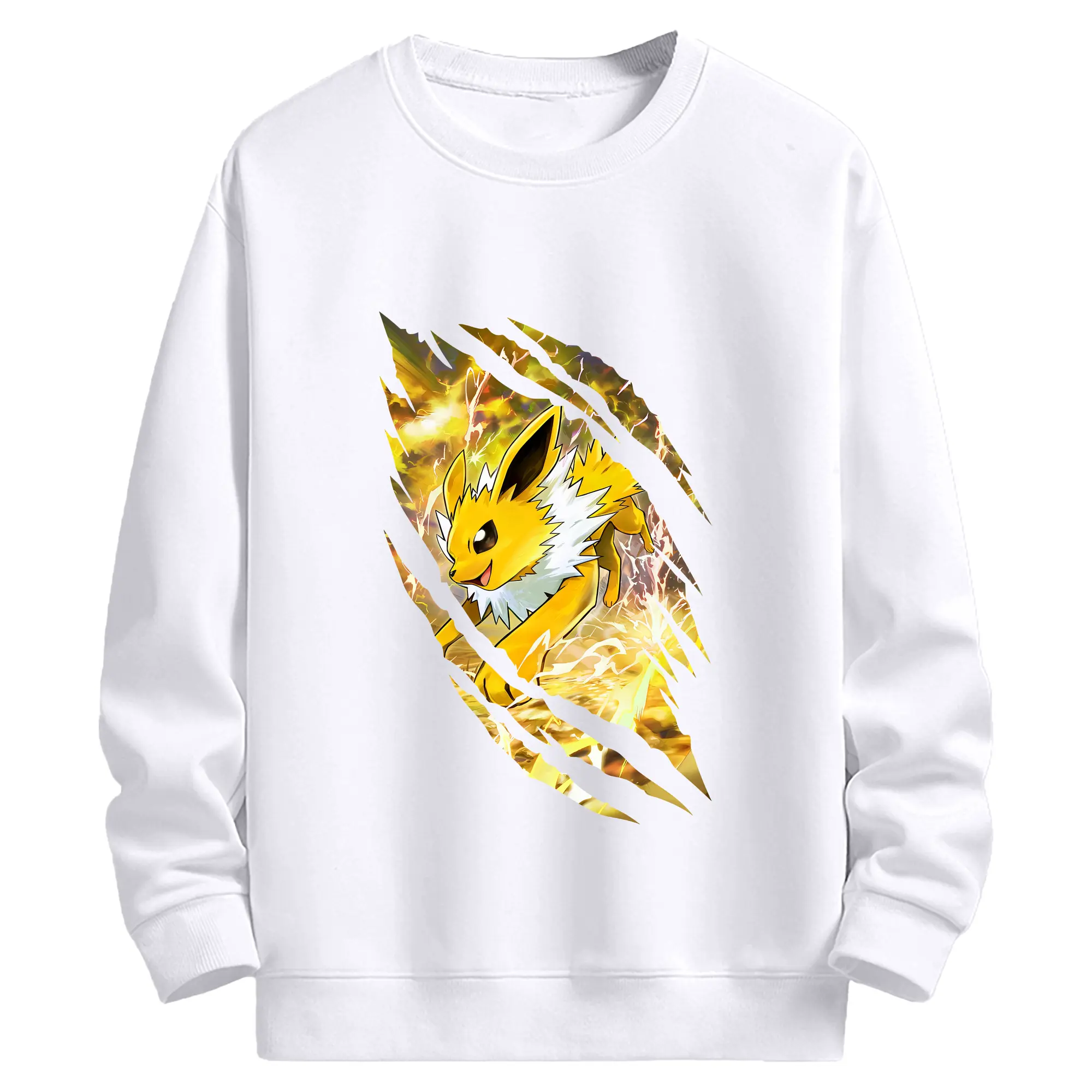 ポケモン グッズ,イーブイ - 高品質 クルーネック スウェット ・ コットン59％ ポリエステル41％ ・ ユニセックス 長袖 トレーナー ・ カジュアル デイリー スポーツ 散歩用