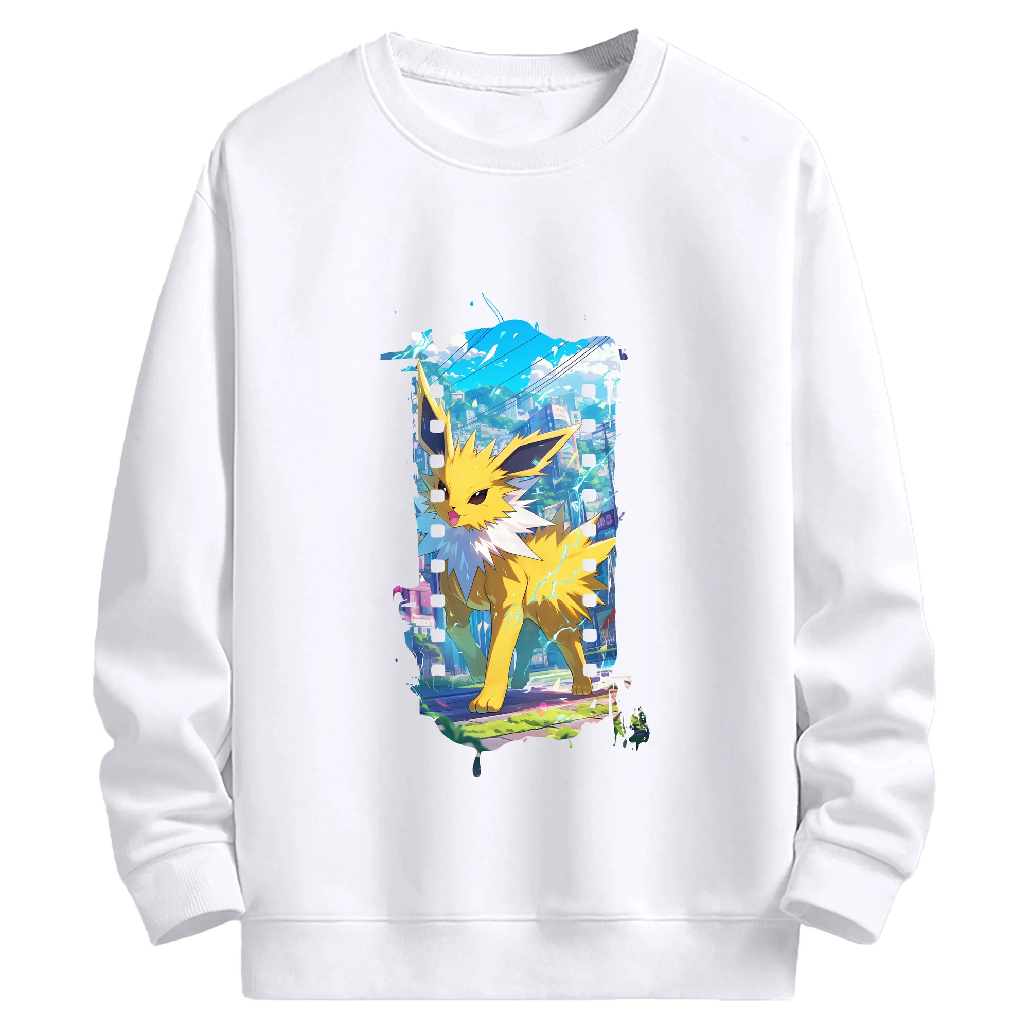 ポケモン グッズ,イーブイ - 高品質 クルーネック スウェット ・ コットン59％ ポリエステル41％ ・ ユニセックス 長袖 トレーナー ・ カジュアル デイリー スポーツ 散歩用