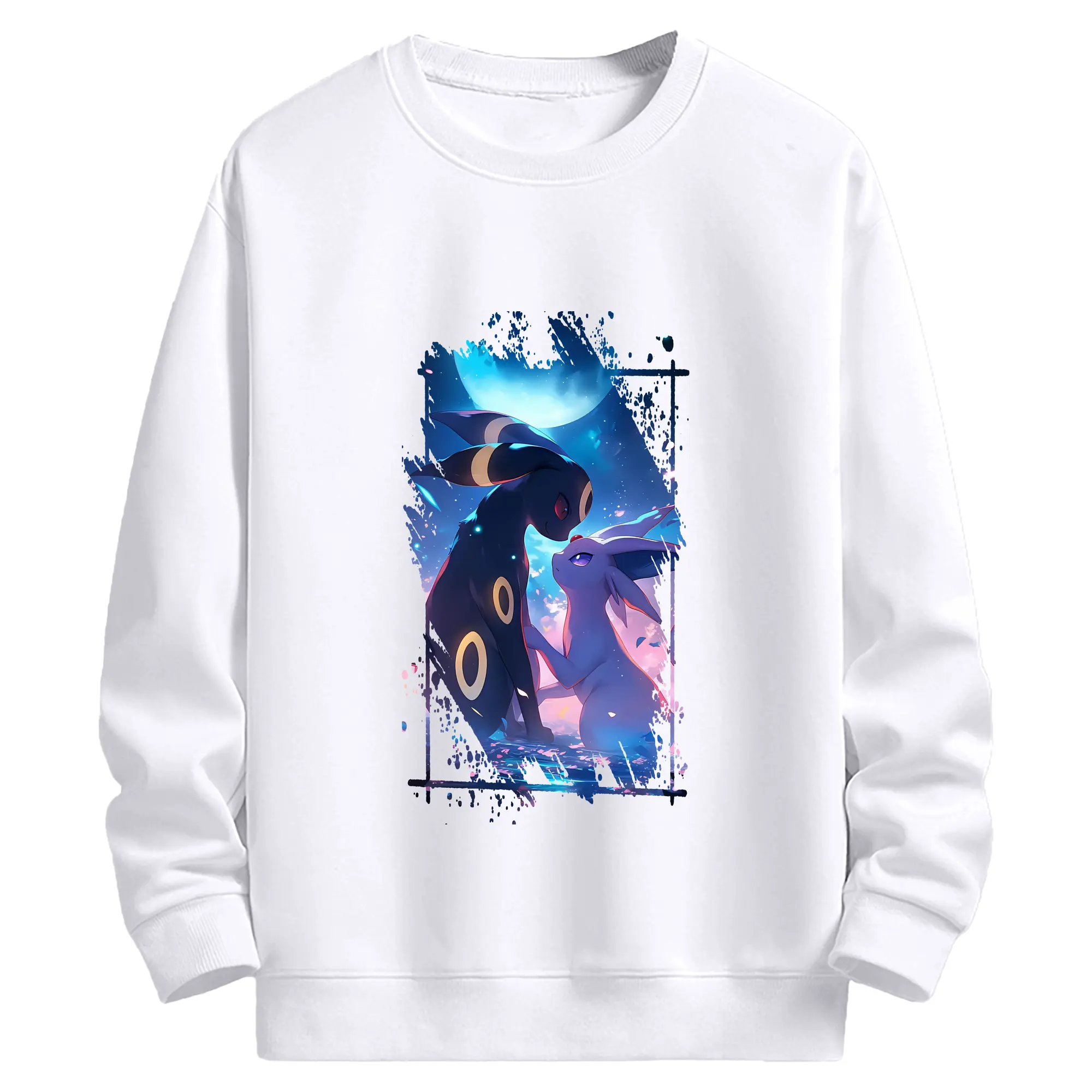 ポケモン グッズ,イーブイ - 高品質 クルーネック スウェット ・ コットン59％ ポリエステル41％ ・ ユニセックス 長袖 トレーナー ・ カジュアル デイリー スポーツ 散歩用