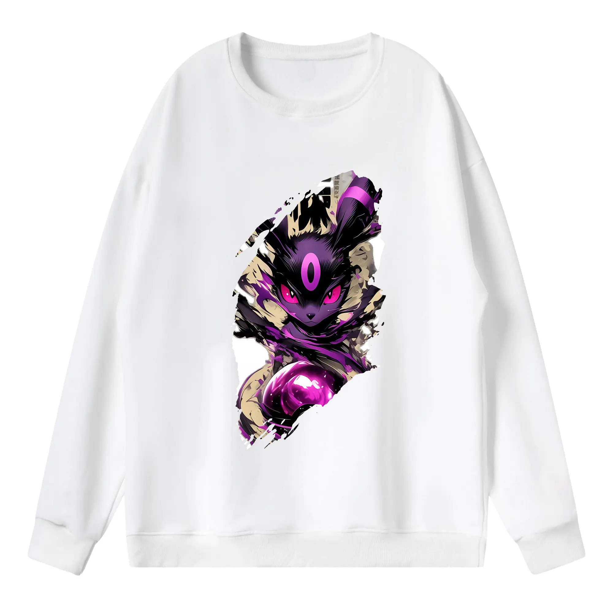 ポケモン グッズ,イーブイ - 薄手 クルーネック スウェット 裏毛260g · ポリエステル 春秋向け カジュアル 男女兼用 · トレーナー デイリー スポーツ 散歩に最適