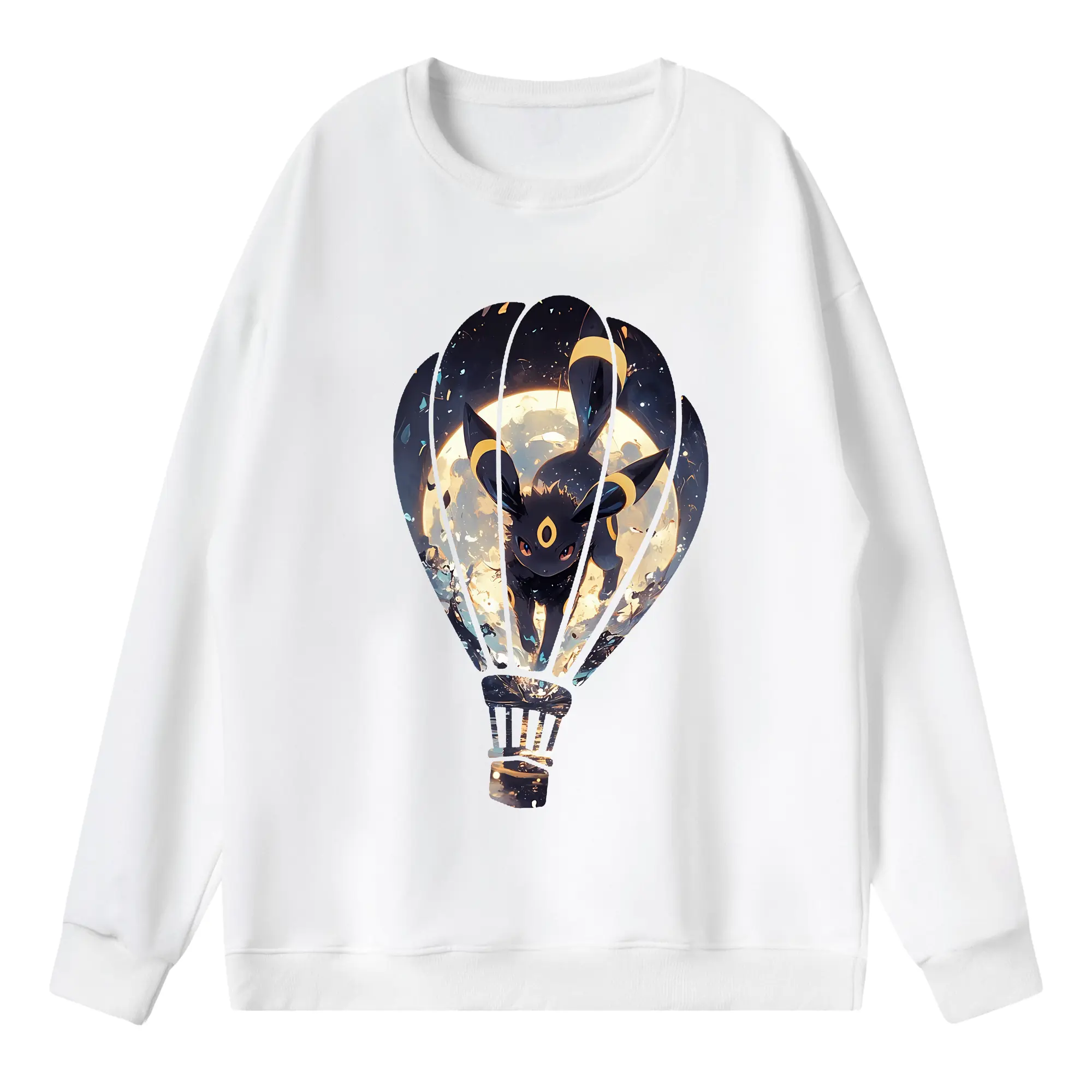 ポケモン グッズ,イーブイ - 薄手 クルーネック スウェット 裏毛260g · ポリエステル 春秋向け カジュアル 男女兼用 · トレーナー デイリー スポーツ 散歩に最適