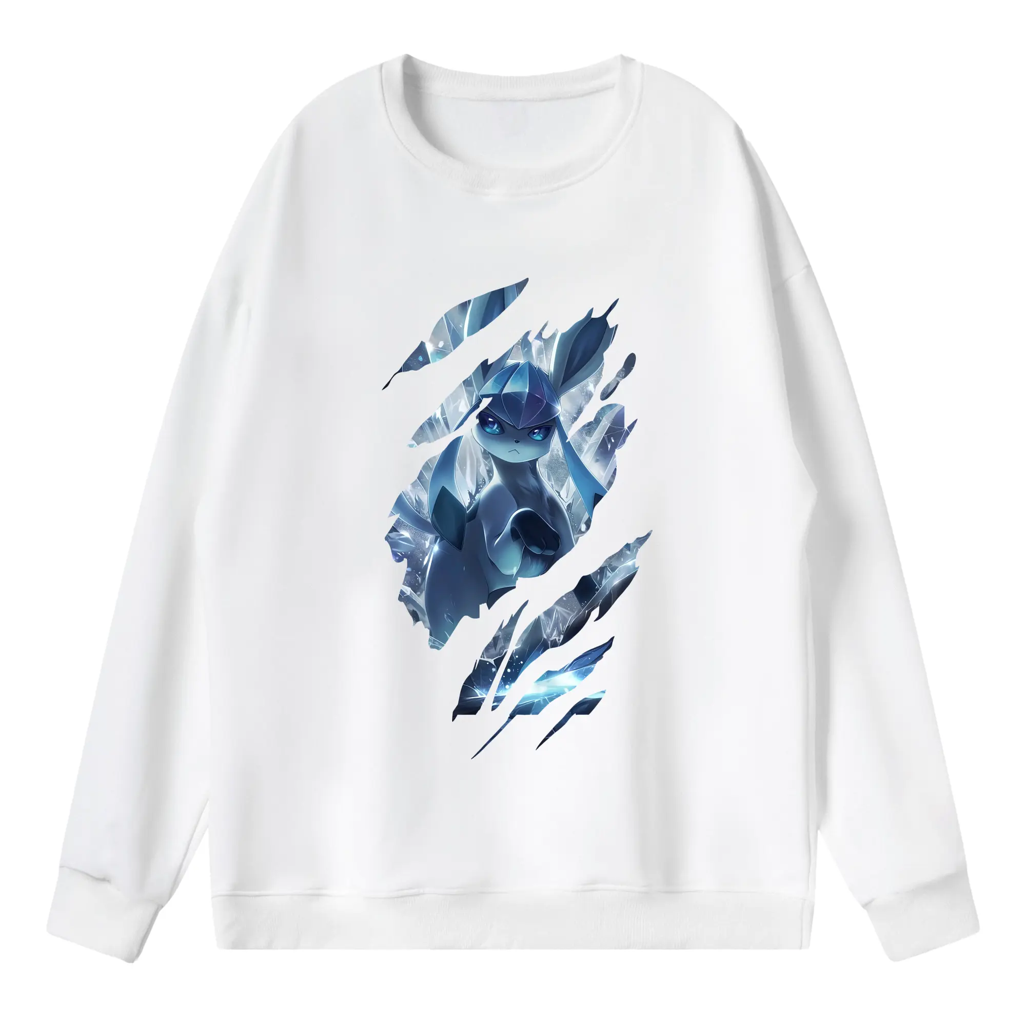 ポケモン グッズ,イーブイ - 薄手 クルーネック スウェット 裏毛260g · ポリエステル 春秋向け カジュアル 男女兼用 · トレーナー デイリー スポーツ 散歩に最適