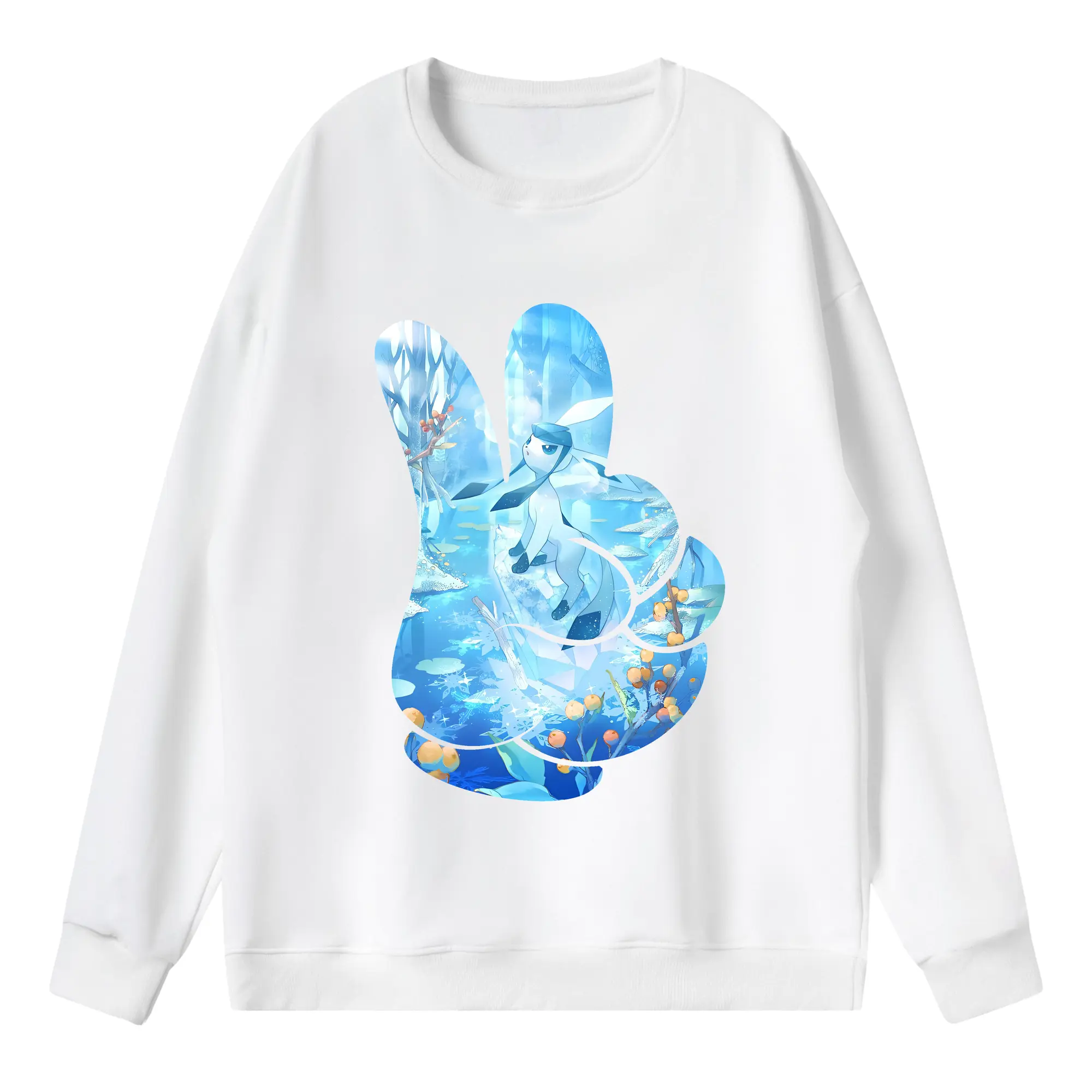 ポケモン グッズ,イーブイ - 薄手 クルーネック スウェット 裏毛260g · ポリエステル 春秋向け カジュアル 男女兼用 · トレーナー デイリー スポーツ 散歩に最適