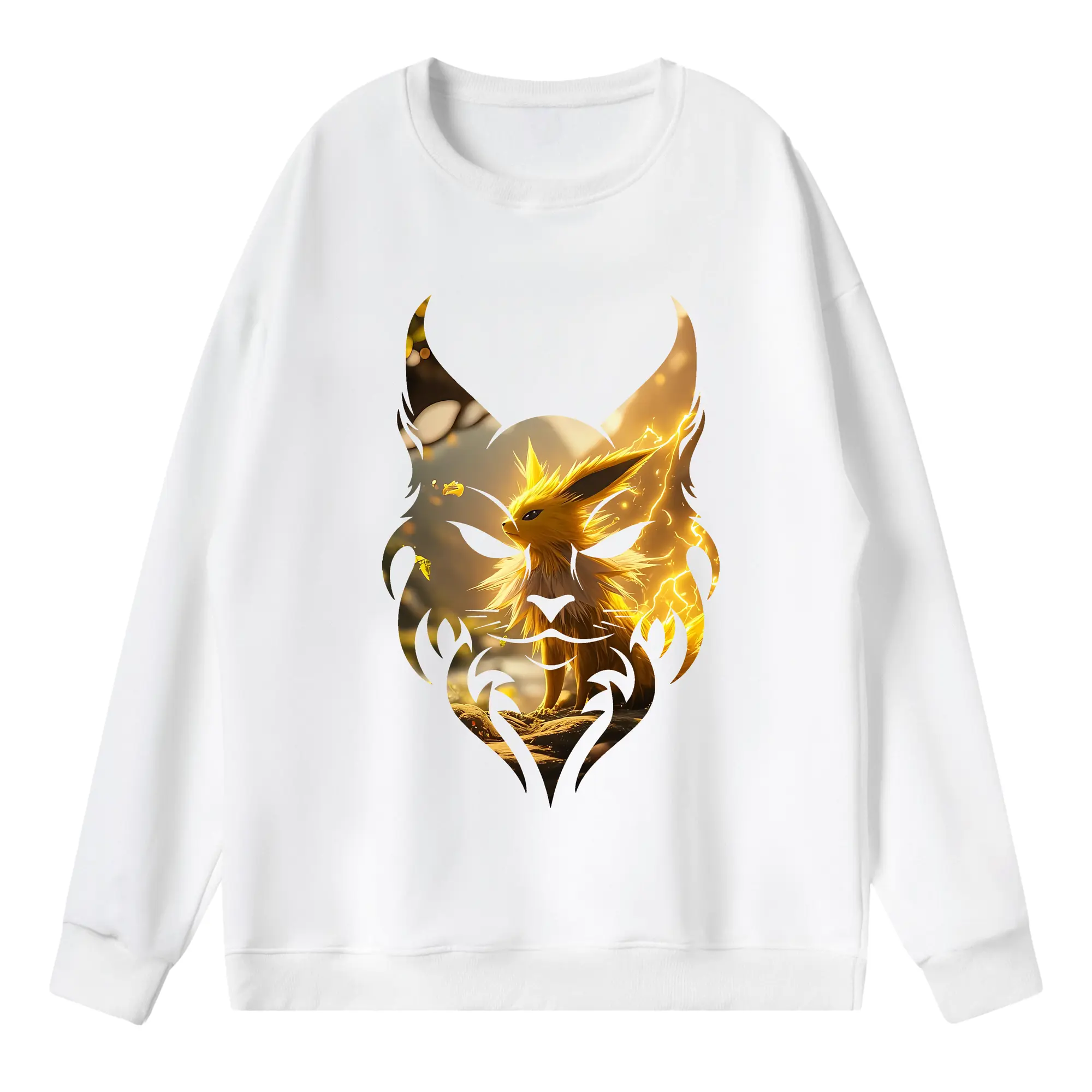 ポケモン グッズ,イーブイ - 薄手 クルーネック スウェット 裏毛260g · ポリエステル 春秋向け カジュアル 男女兼用 · トレーナー デイリー スポーツ 散歩に最適