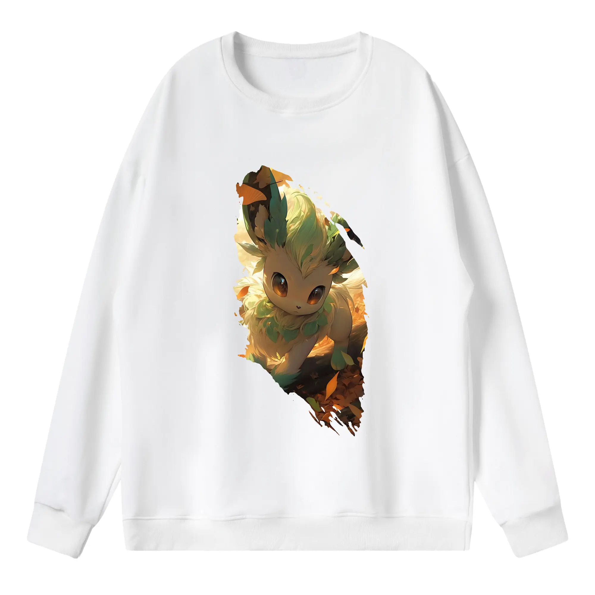 ポケモン グッズ,イーブイ - 薄手 クルーネック スウェット 裏毛260g · ポリエステル 春秋向け カジュアル 男女兼用 · トレーナー デイリー スポーツ 散歩に最適