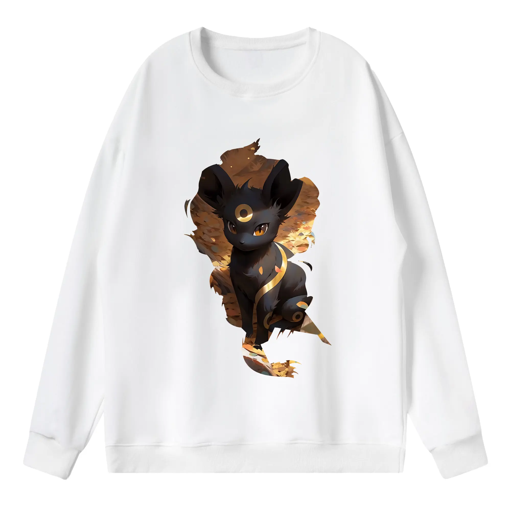 ポケモン グッズ,イーブイ - 薄手 クルーネック スウェット 裏毛260g · ポリエステル 春秋向け カジュアル 男女兼用 · トレーナー デイリー スポーツ 散歩に最適