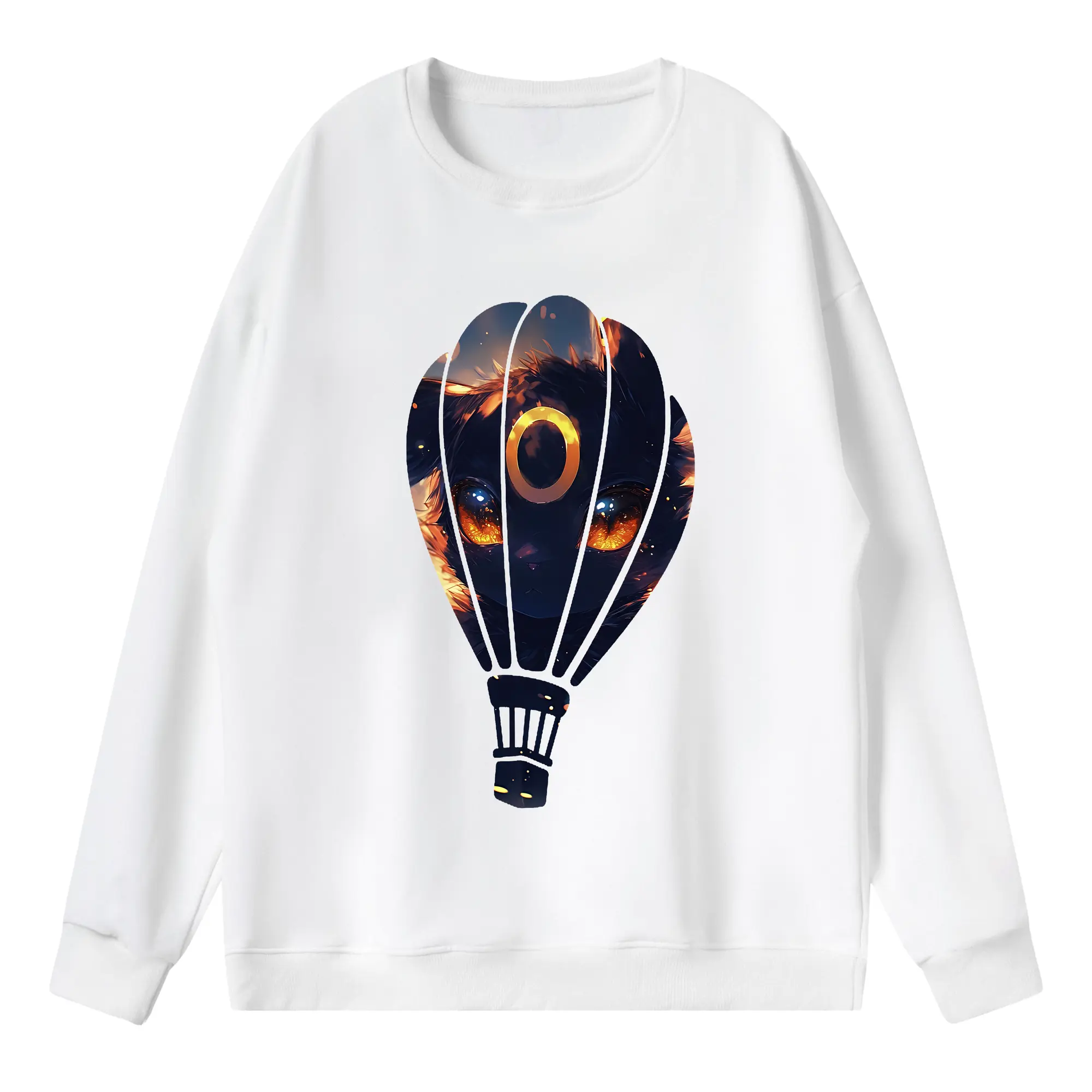 ポケモン グッズ,イーブイ - 薄手 クルーネック スウェット 裏毛260g · ポリエステル 春秋向け カジュアル 男女兼用 · トレーナー デイリー スポーツ 散歩に最適