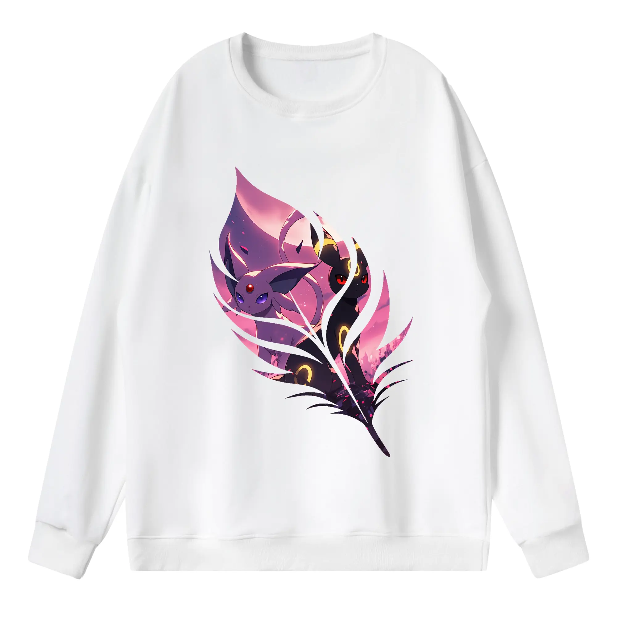 ポケモン グッズ,イーブイ - 薄手 クルーネック スウェット 裏毛260g · ポリエステル 春秋向け カジュアル 男女兼用 · トレーナー デイリー スポーツ 散歩に最適