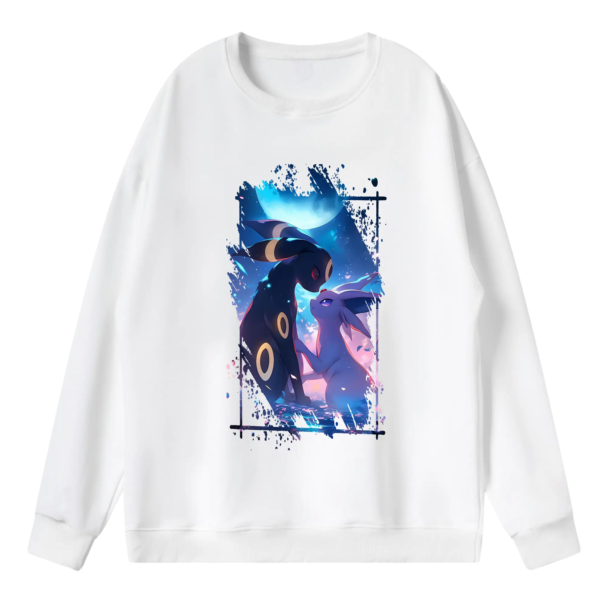 ポケモン グッズ,イーブイ - 薄手 クルーネック スウェット 裏毛260g · ポリエステル 春秋向け カジュアル 男女兼用 · トレーナー デイリー スポーツ 散歩に最適