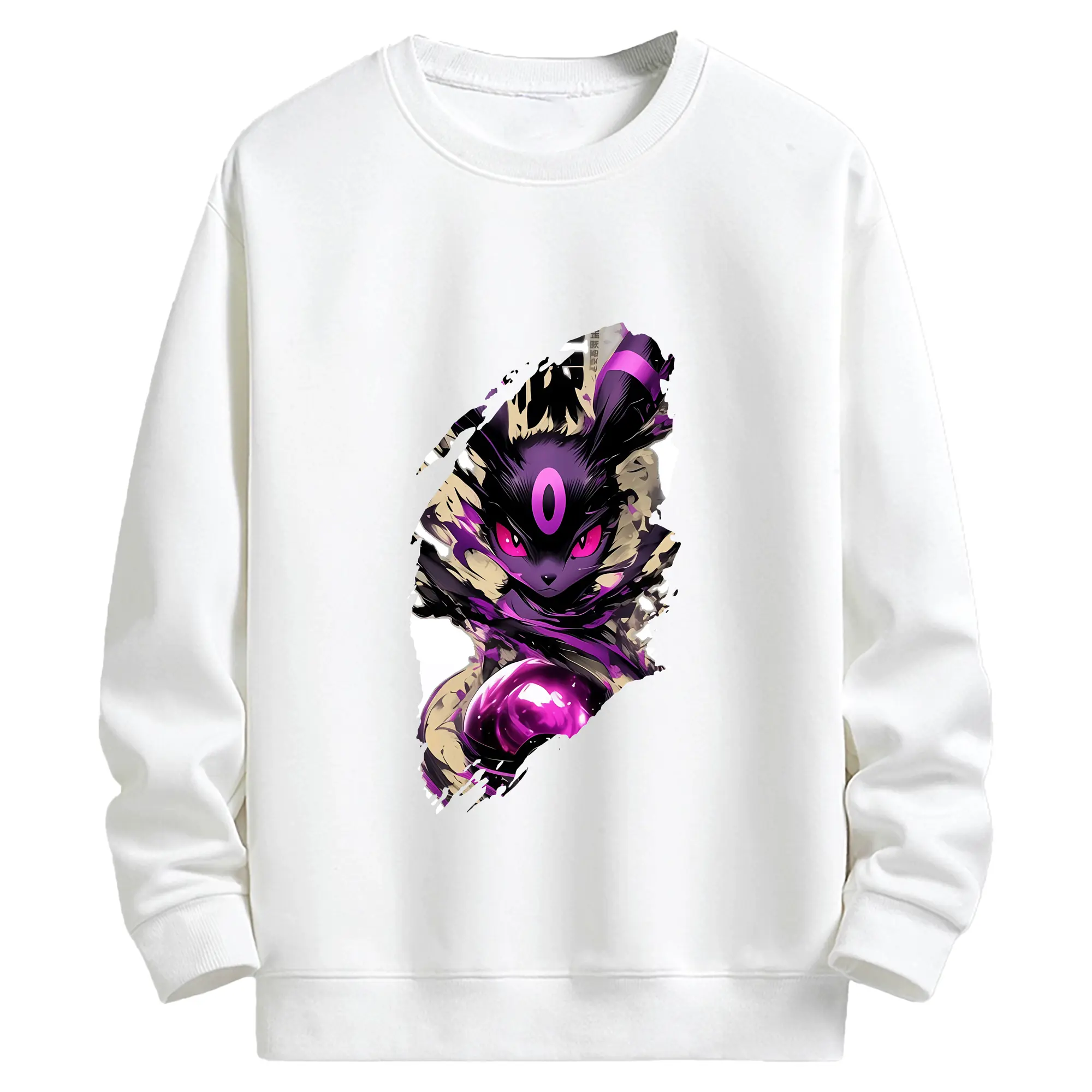 ポケモン グッズ,イーブイ - キッズ クルーネックスウェットシャツ ・ フロントプリント ・ 綿80％ ポリエステル20％ ・ 快適 通学 スポーツ 日常使い お散歩用