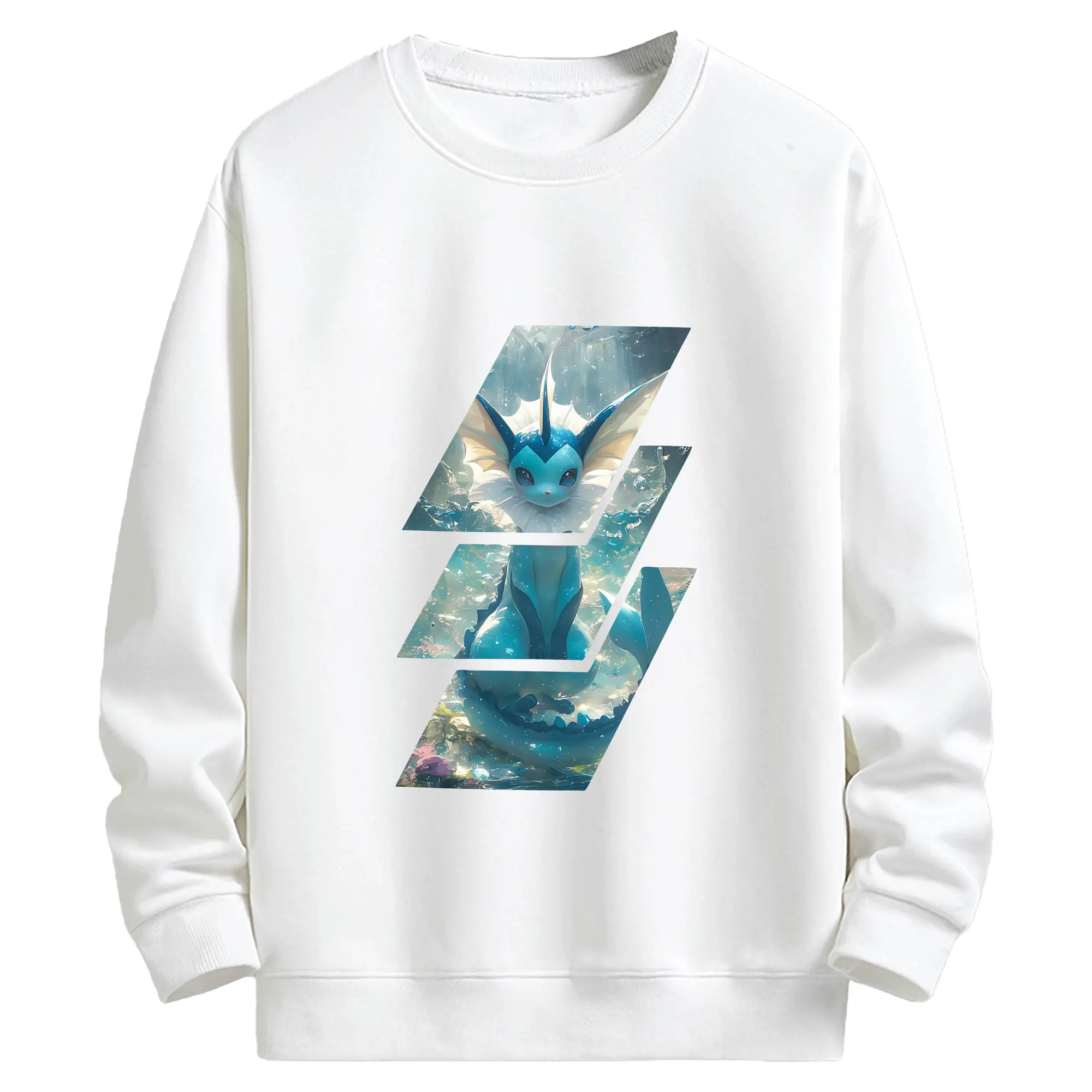 ポケモン グッズ,イーブイ - キッズ クルーネックスウェットシャツ ・ フロントプリント ・ 綿80％ ポリエステル20％ ・ 快適 通学 スポーツ 日常使い お散歩用