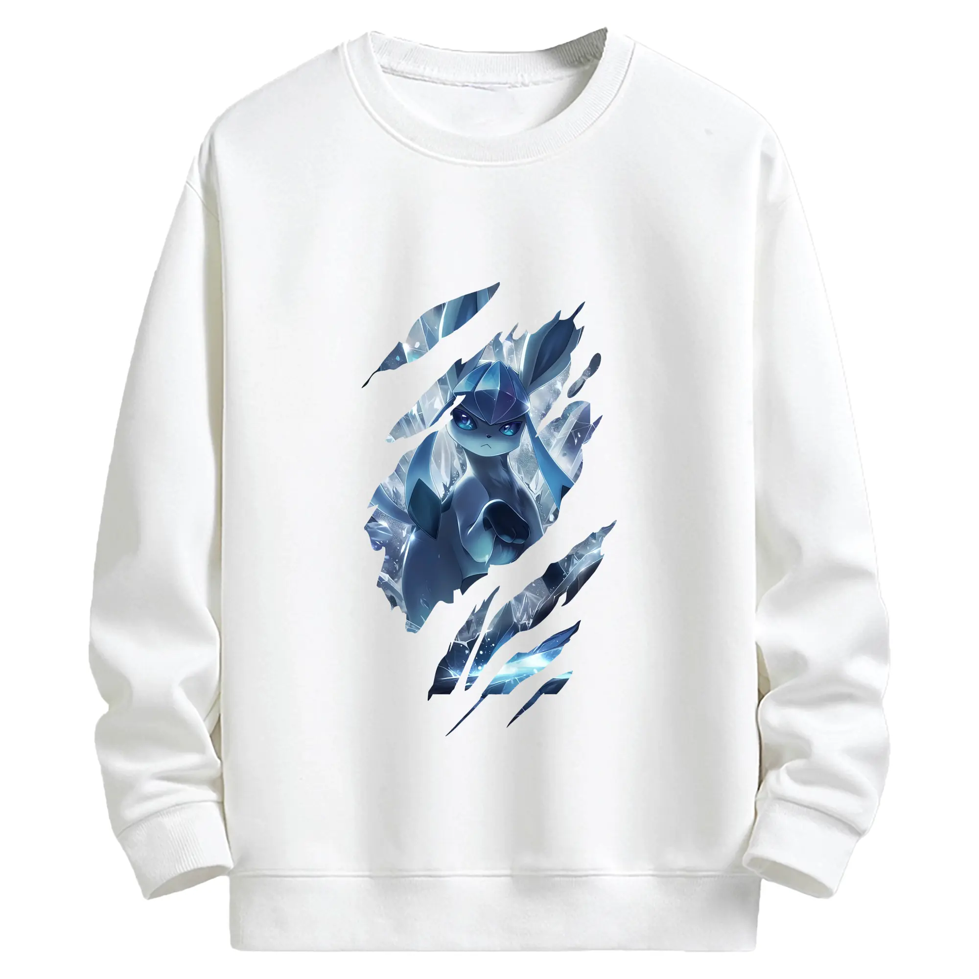 ポケモン グッズ,イーブイ - キッズ クルーネックスウェットシャツ ・ フロントプリント ・ 綿80％ ポリエステル20％ ・ 快適 通学 スポーツ 日常使い お散歩用