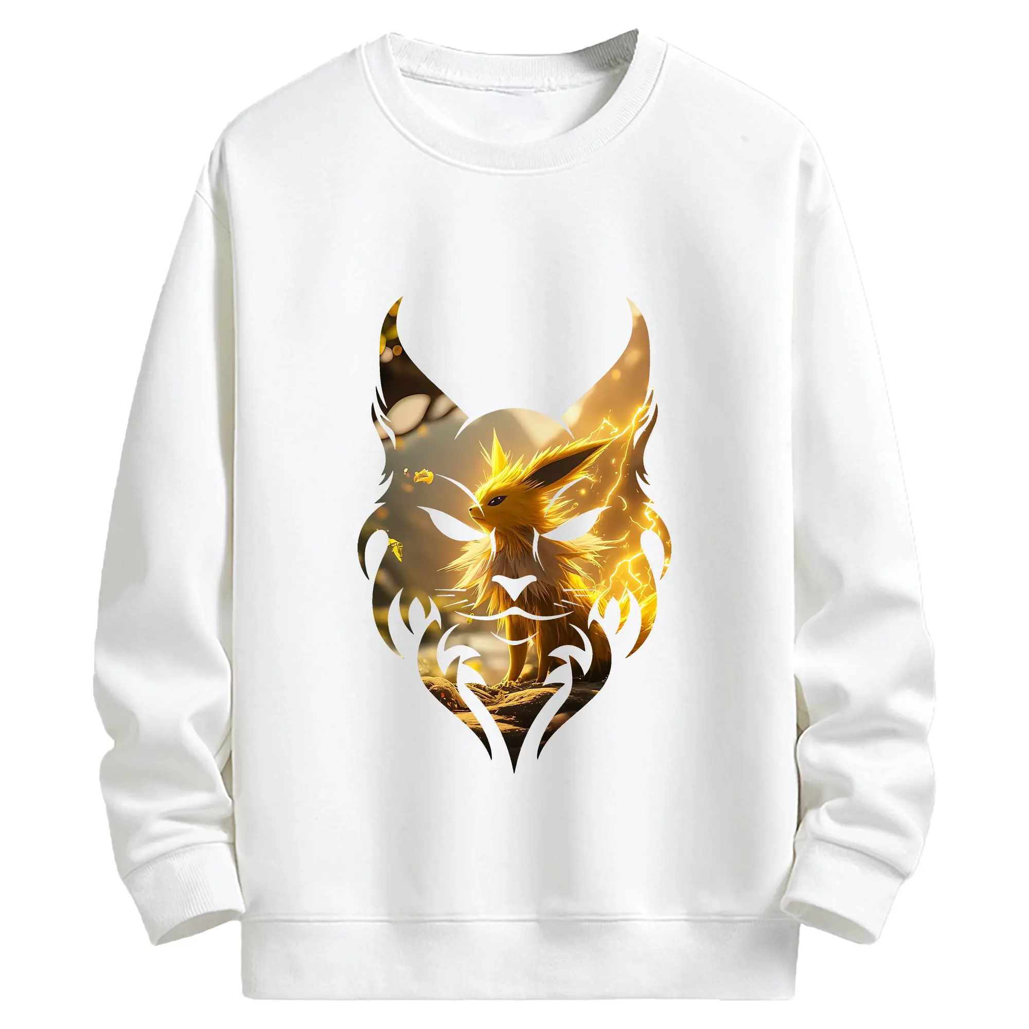 ポケモン グッズ,イーブイ - キッズ クルーネックスウェットシャツ ・ フロントプリント ・ 綿80％ ポリエステル20％ ・ 快適 通学 スポーツ 日常使い お散歩用