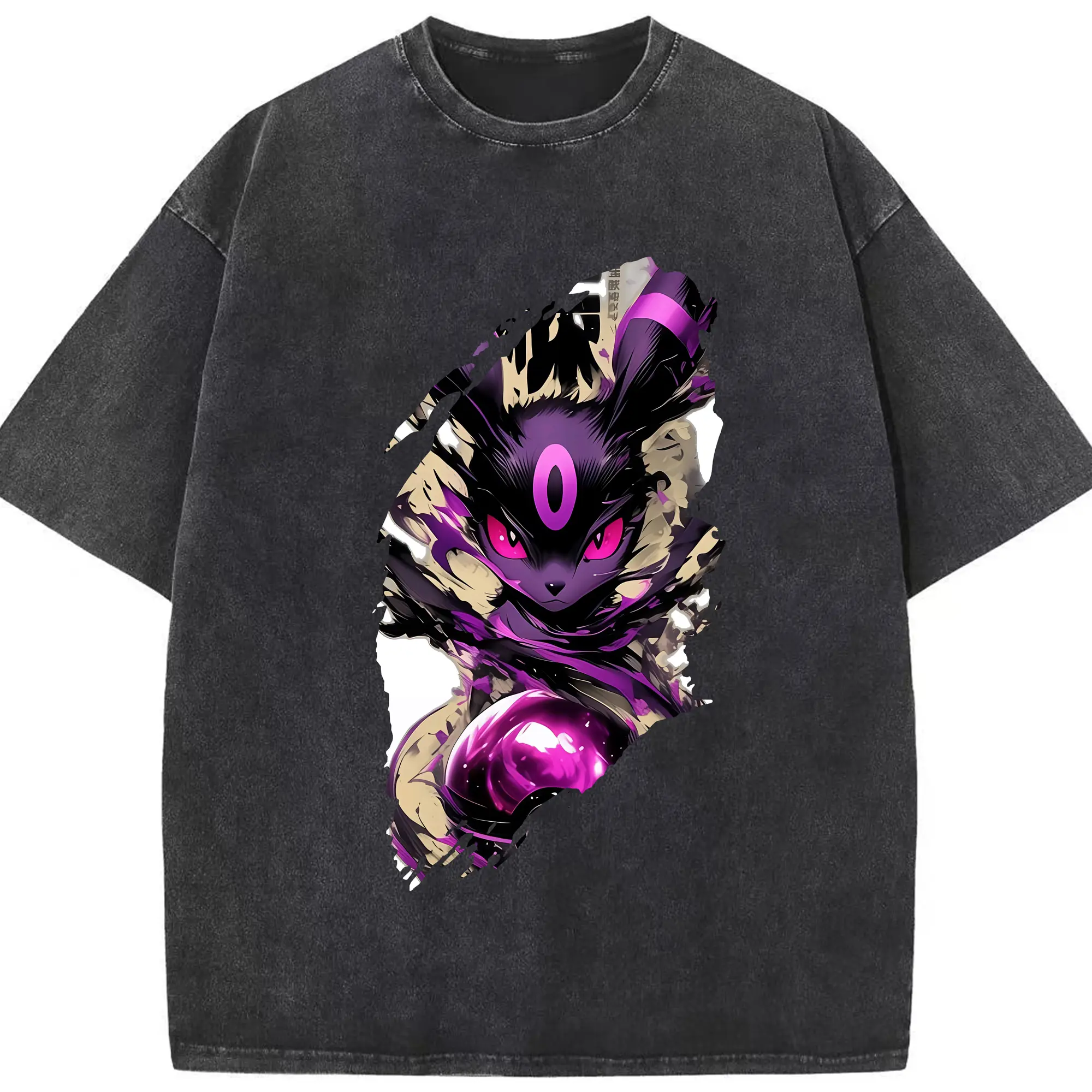 ポケモン グッズ,イーブイ - 綿100％ ヴィンテージ風 半袖Tシャツ ・ フロントプリント ・ 柔らか肌触り ・ 通気性 快適 ・ スポーツ カジュアル 外出用