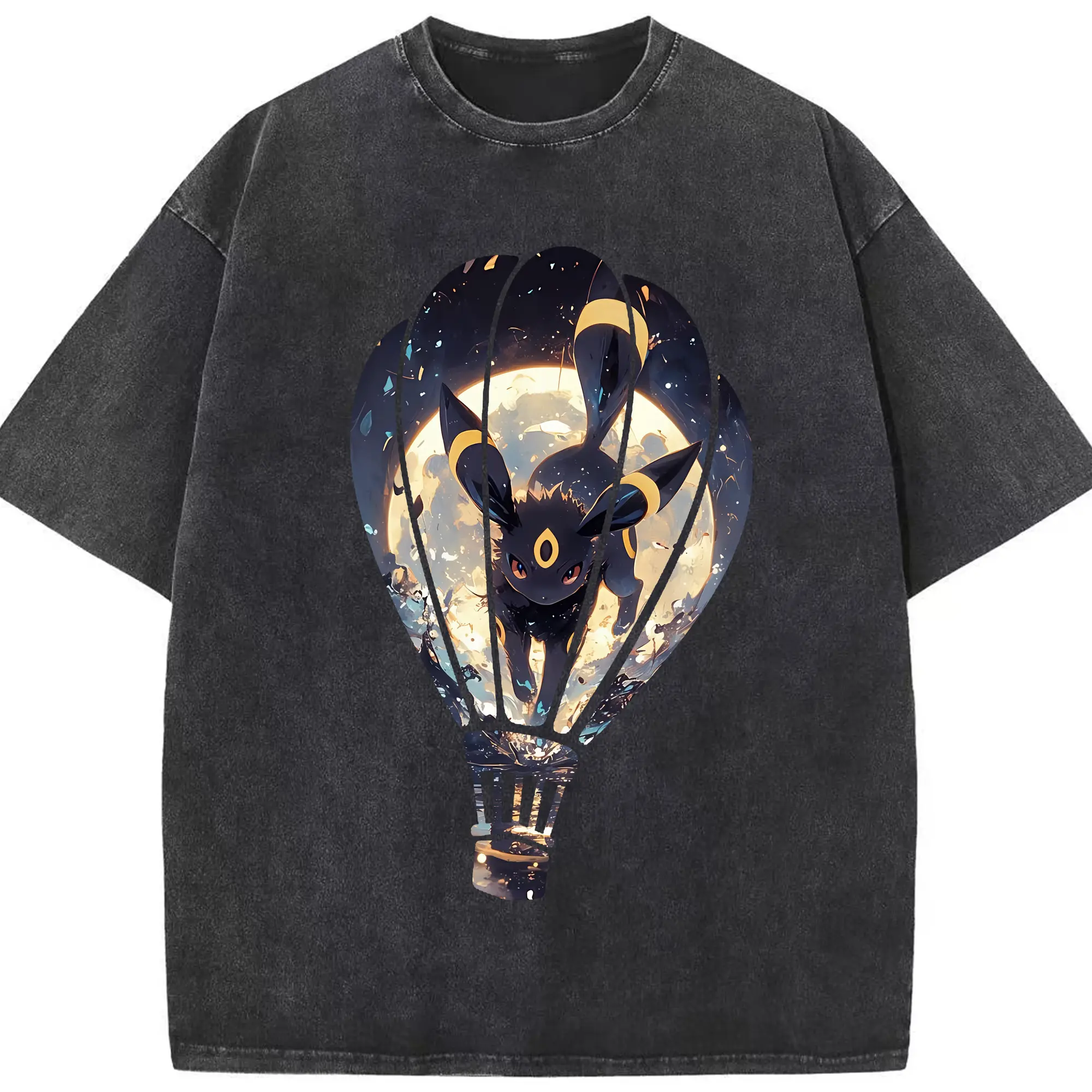 ポケモン グッズ,イーブイ - 綿100％ ヴィンテージ風 半袖Tシャツ ・ フロントプリント ・ 柔らか肌触り ・ 通気性 快適 ・ スポーツ カジュアル 外出用