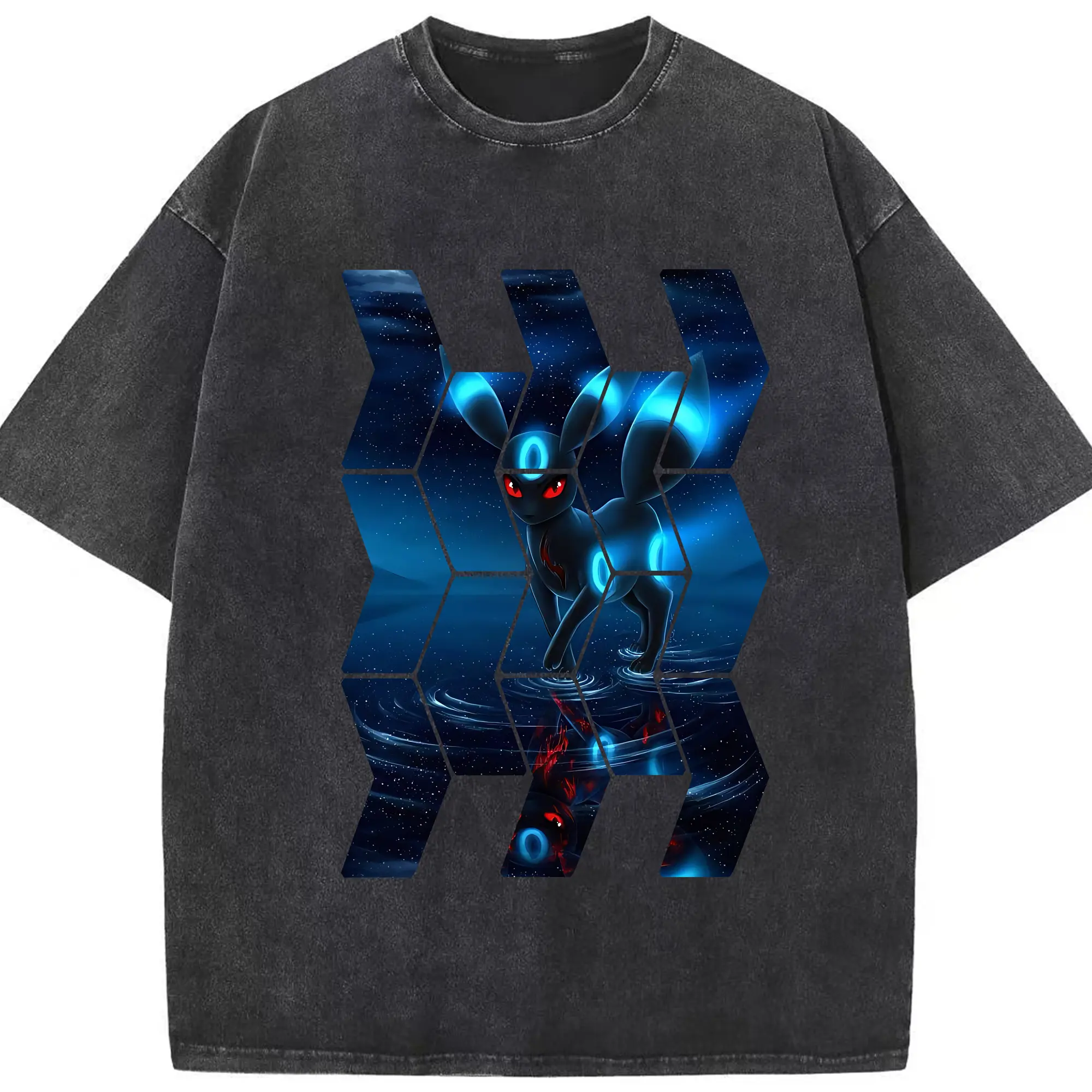 ポケモン グッズ,イーブイ - 綿100％ ヴィンテージ風 半袖Tシャツ ・ フロントプリント ・ 柔らか肌触り ・ 通気性 快適 ・ スポーツ カジュアル 外出用