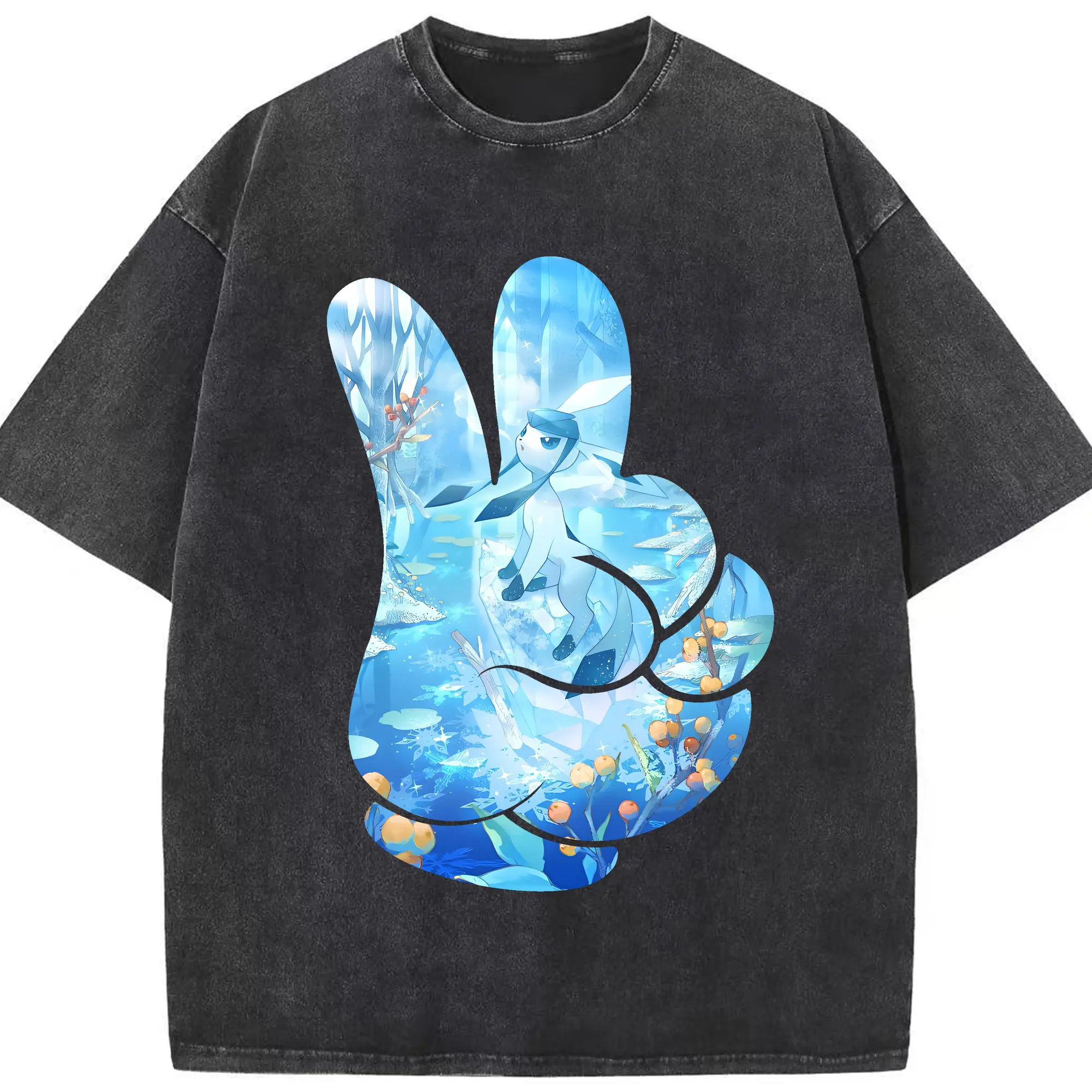 ポケモン グッズ,イーブイ - 綿100％ ヴィンテージ風 半袖Tシャツ ・ フロントプリント ・ 柔らか肌触り ・ 通気性 快適 ・ スポーツ カジュアル 外出用