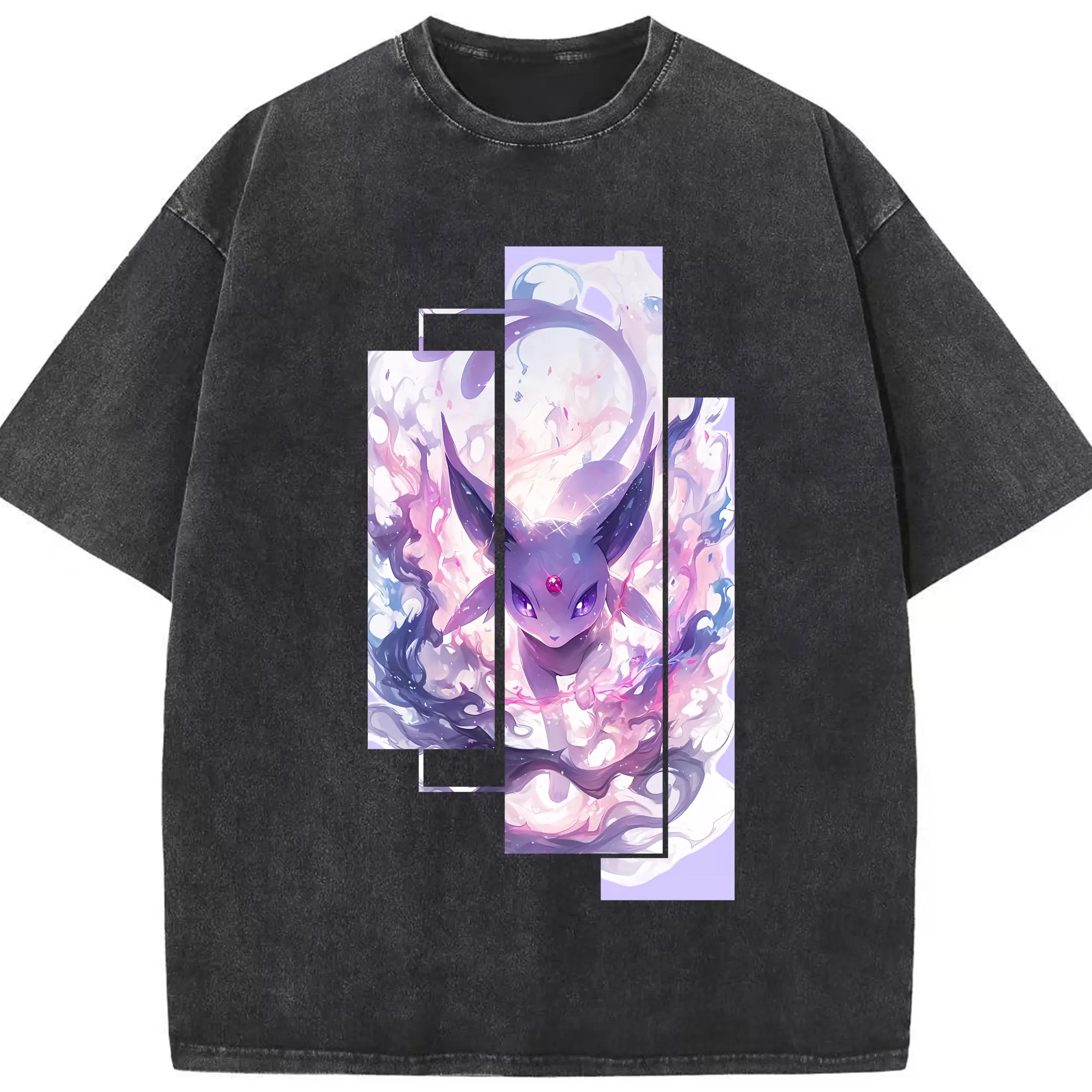 ポケモン グッズ,イーブイ - 綿100％ ヴィンテージ風 半袖Tシャツ ・ フロントプリント ・ 柔らか肌触り ・ 通気性 快適 ・ スポーツ カジュアル 外出用