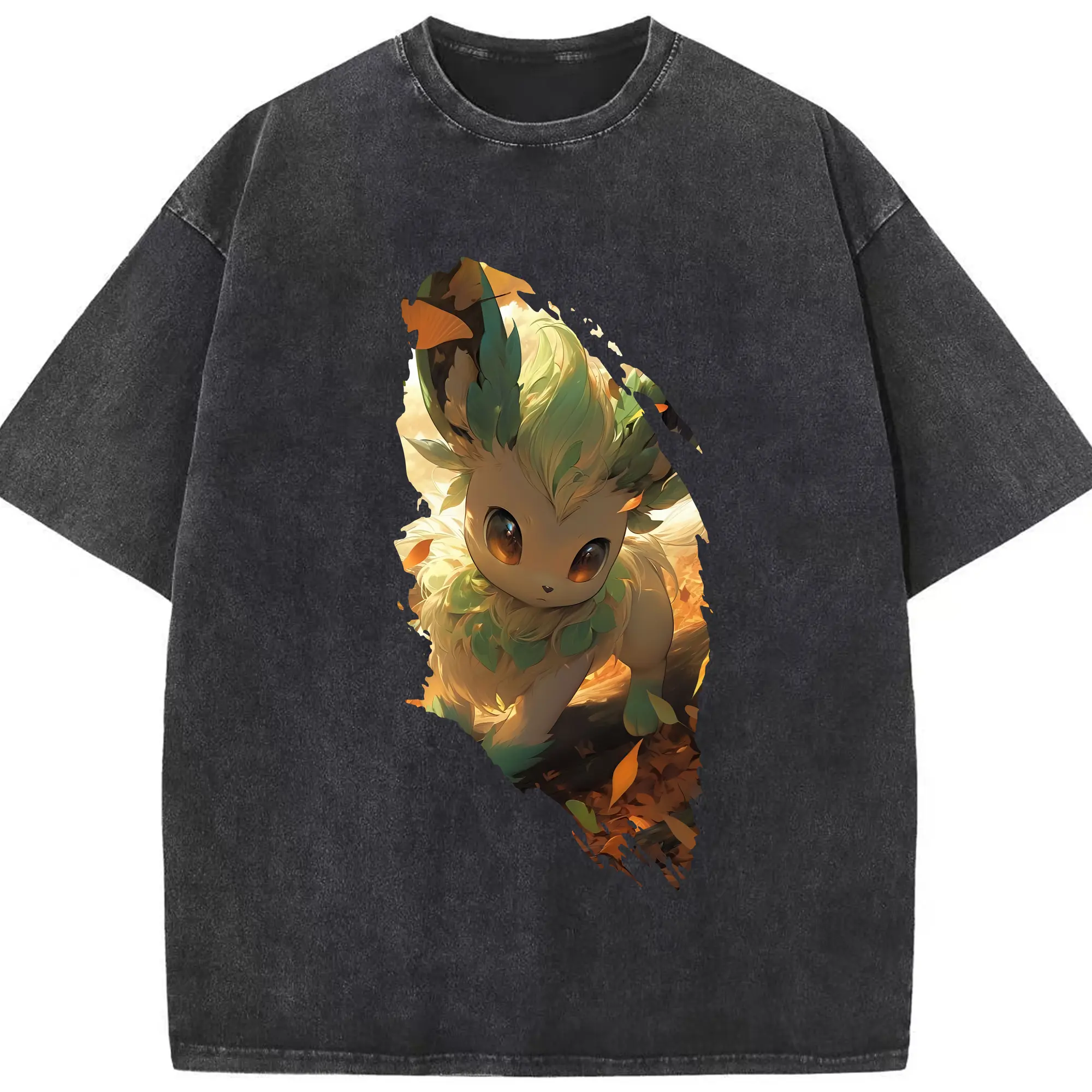 ポケモン グッズ,イーブイ - 綿100％ ヴィンテージ風 半袖Tシャツ ・ フロントプリント ・ 柔らか肌触り ・ 通気性 快適 ・ スポーツ カジュアル 外出用