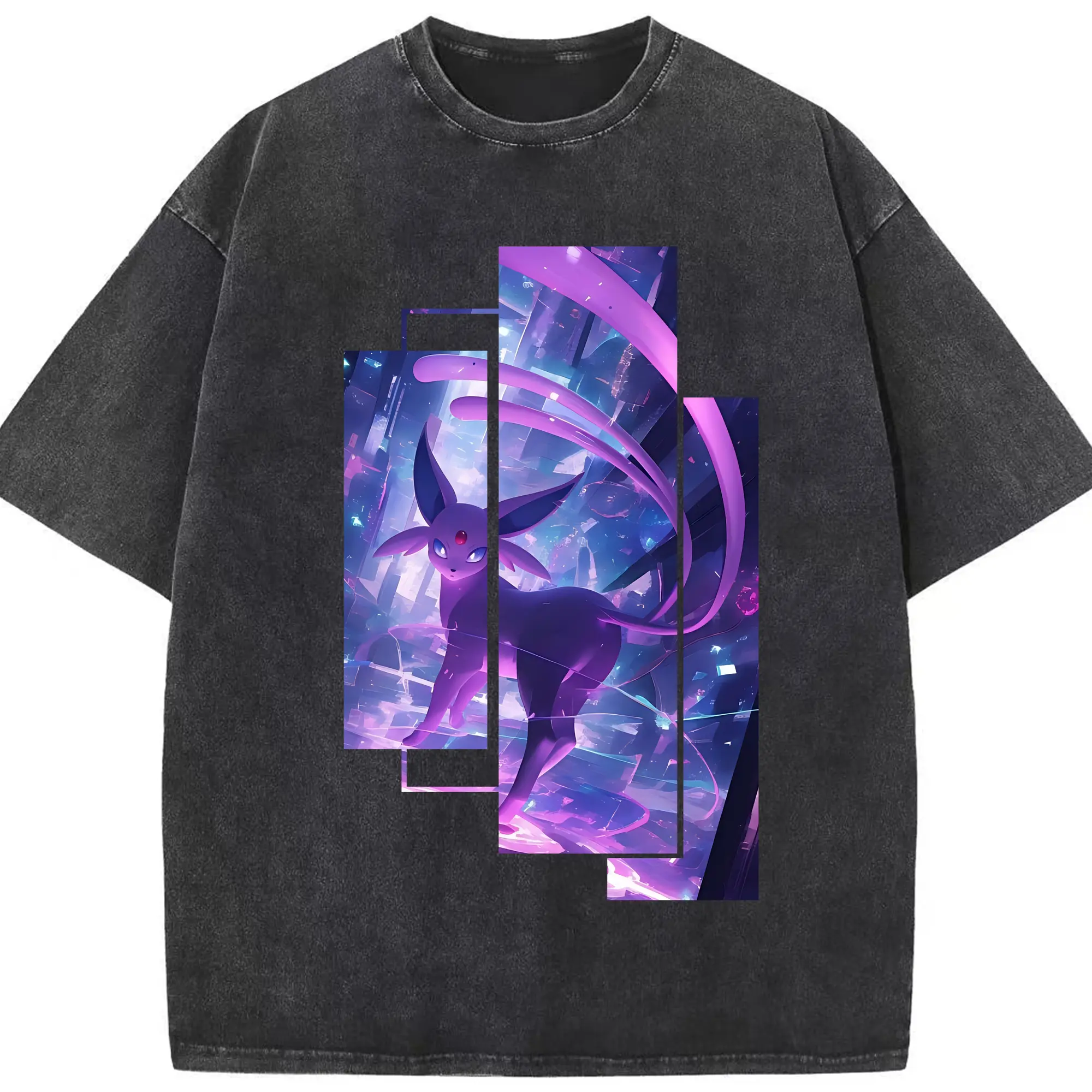 ポケモン グッズ,イーブイ - 綿100％ ヴィンテージ風 半袖Tシャツ ・ フロントプリント ・ 柔らか肌触り ・ 通気性 快適 ・ スポーツ カジュアル 外出用