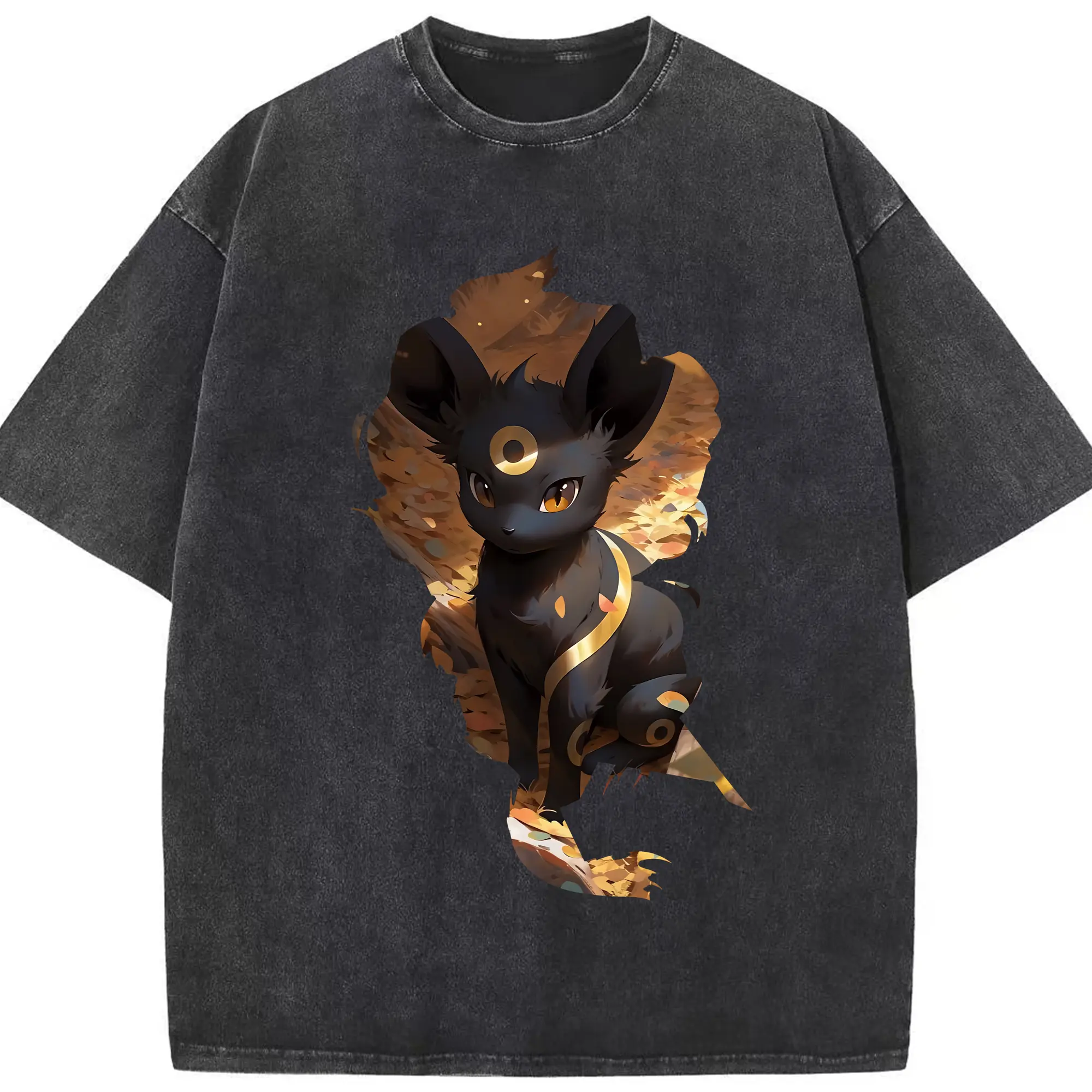 ポケモン グッズ,イーブイ - 綿100％ ヴィンテージ風 半袖Tシャツ ・ フロントプリント ・ 柔らか肌触り ・ 通気性 快適 ・ スポーツ カジュアル 外出用