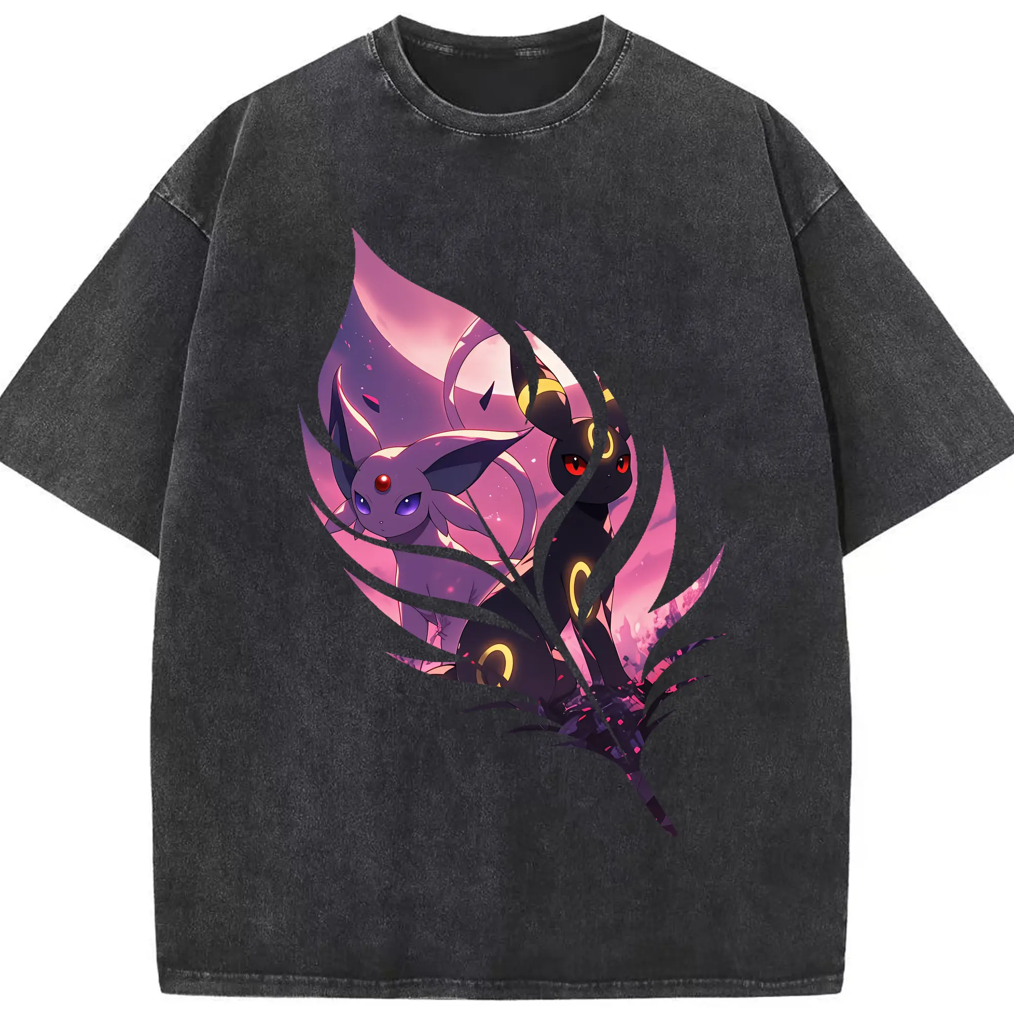 ポケモン グッズ,イーブイ - 綿100％ ヴィンテージ風 半袖Tシャツ ・ フロントプリント ・ 柔らか肌触り ・ 通気性 快適 ・ スポーツ カジュアル 外出用