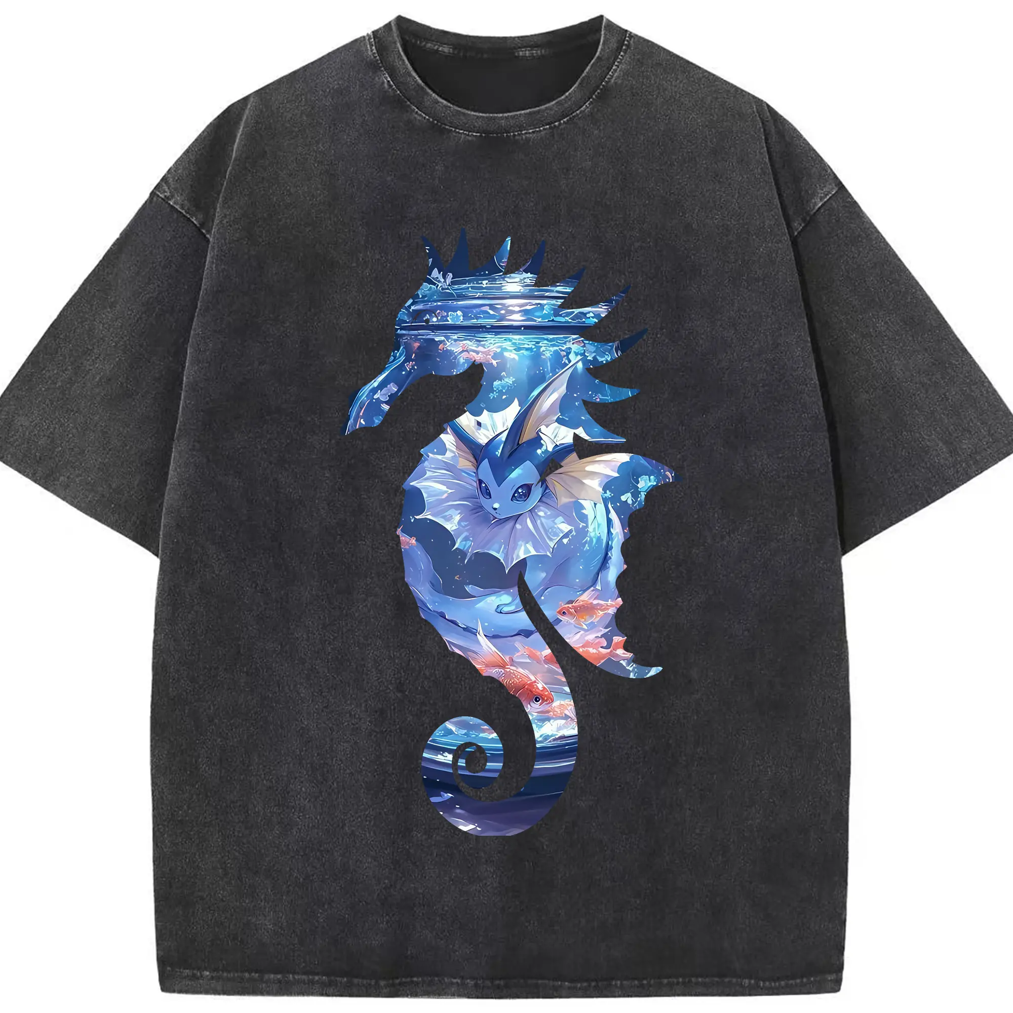 ポケモン グッズ,イーブイ - 綿100％ ヴィンテージ風 半袖Tシャツ ・ フロントプリント ・ 柔らか肌触り ・ 通気性 快適 ・ スポーツ カジュアル 外出用