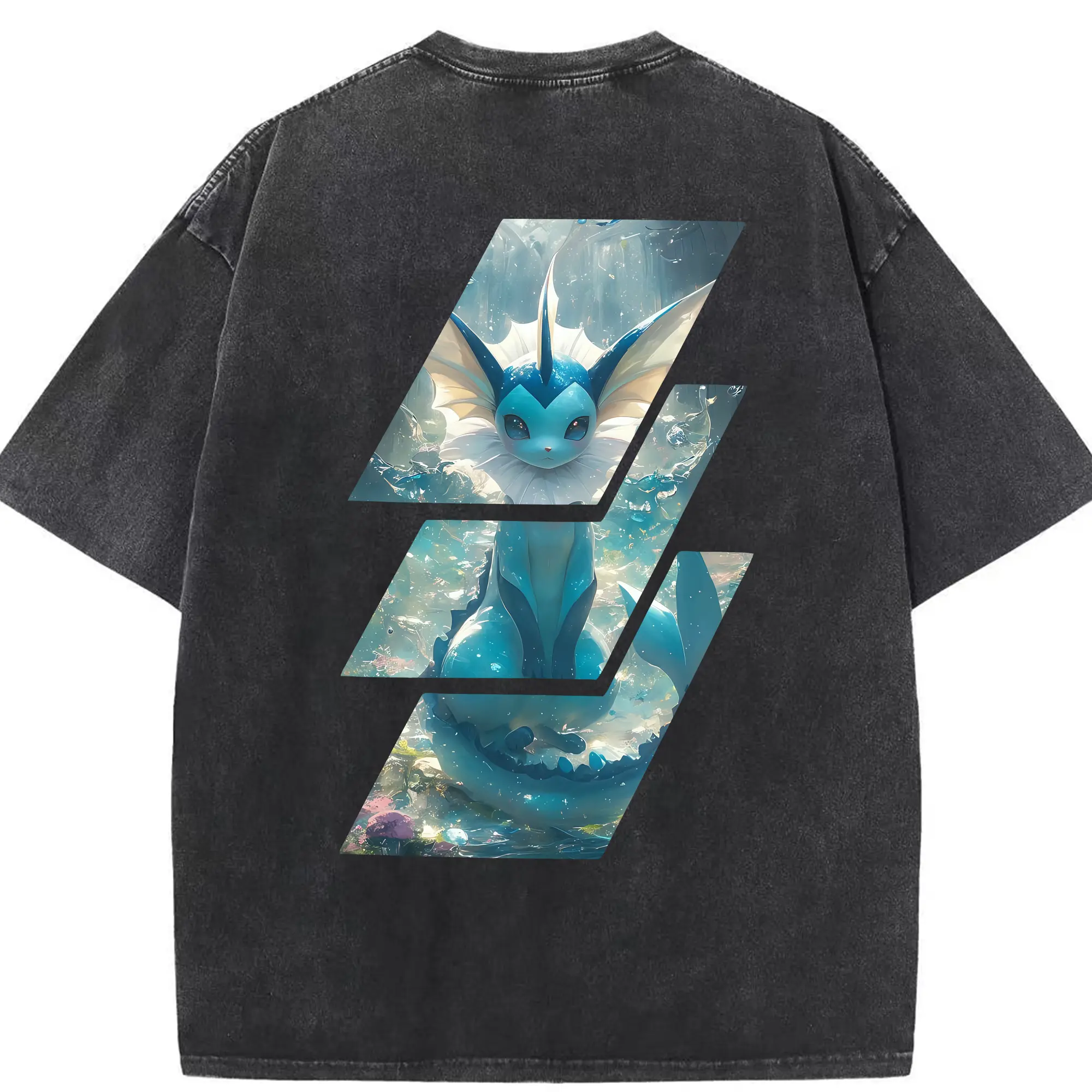 ポケモン グッズ,イーブイ - 綿100％ ヴィンテージ風 半袖Tシャツ ・ 背面プリント ・ 柔らか肌触り ・ 通気性 快適 ・ スポーツ カジュアル 外出用