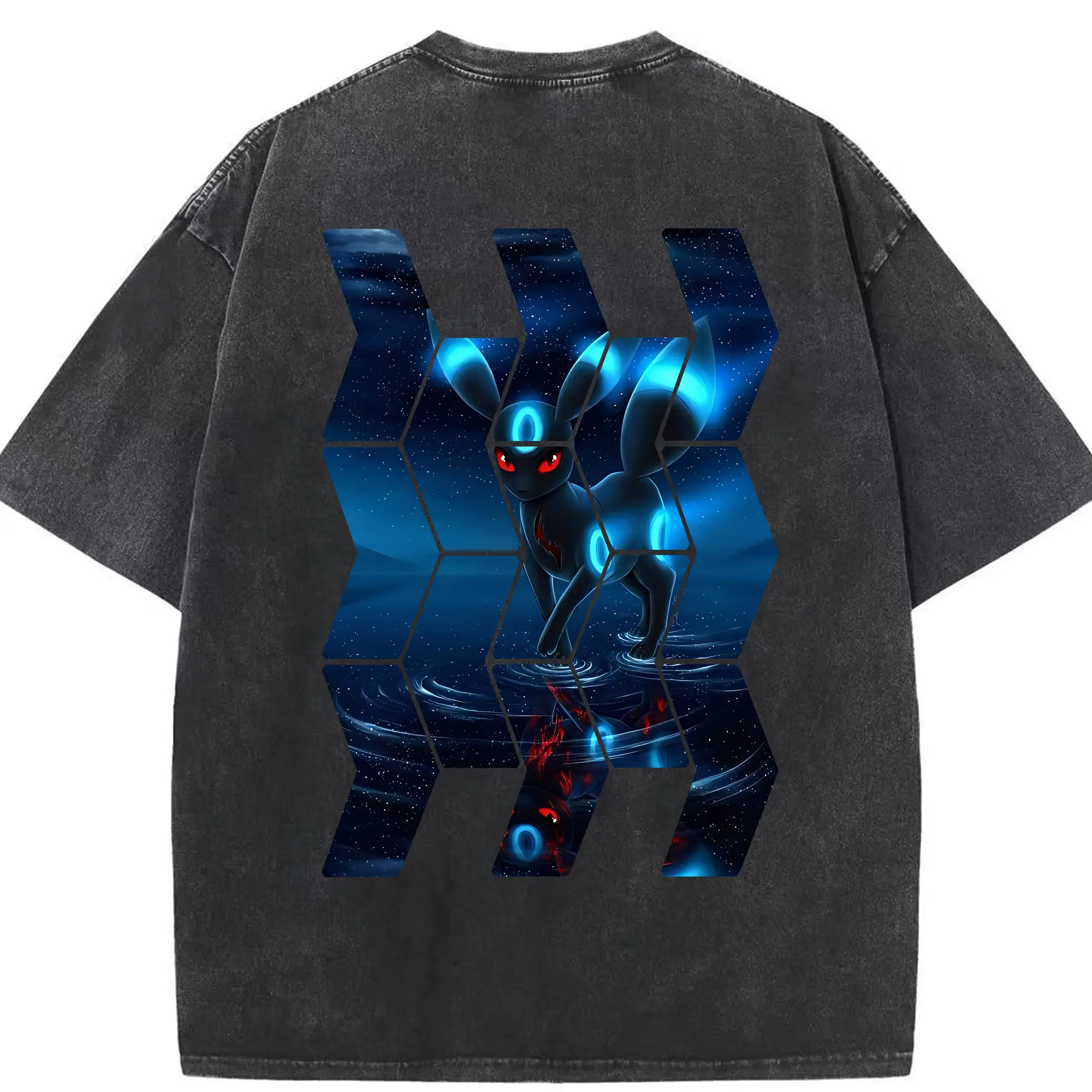 ポケモン グッズ,イーブイ - 綿100％ ヴィンテージ風 半袖Tシャツ ・ 背面プリント ・ 柔らか肌触り ・ 通気性 快適 ・ スポーツ カジュアル 外出用