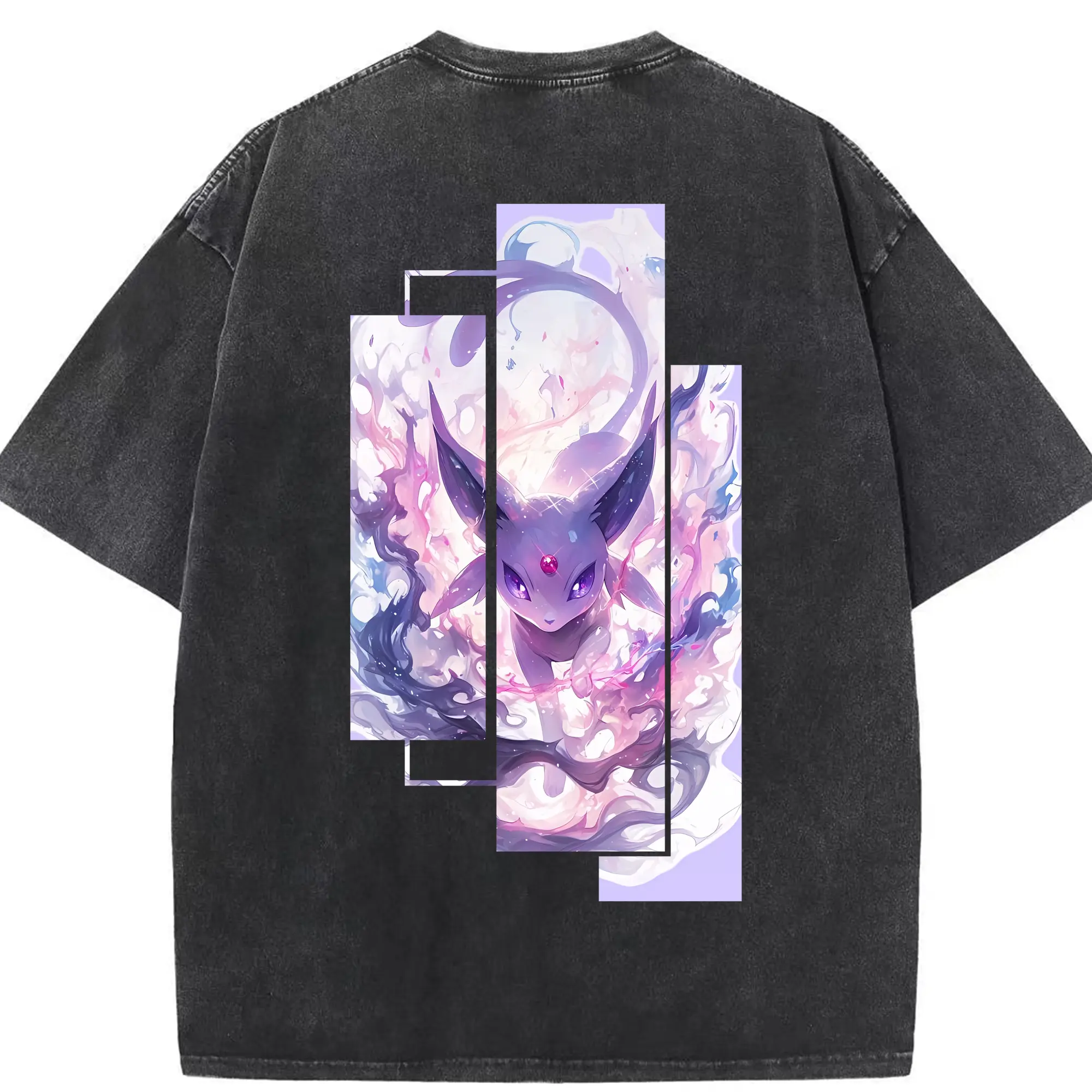 ポケモン グッズ,イーブイ - 綿100％ ヴィンテージ風 半袖Tシャツ ・ 背面プリント ・ 柔らか肌触り ・ 通気性 快適 ・ スポーツ カジュアル 外出用