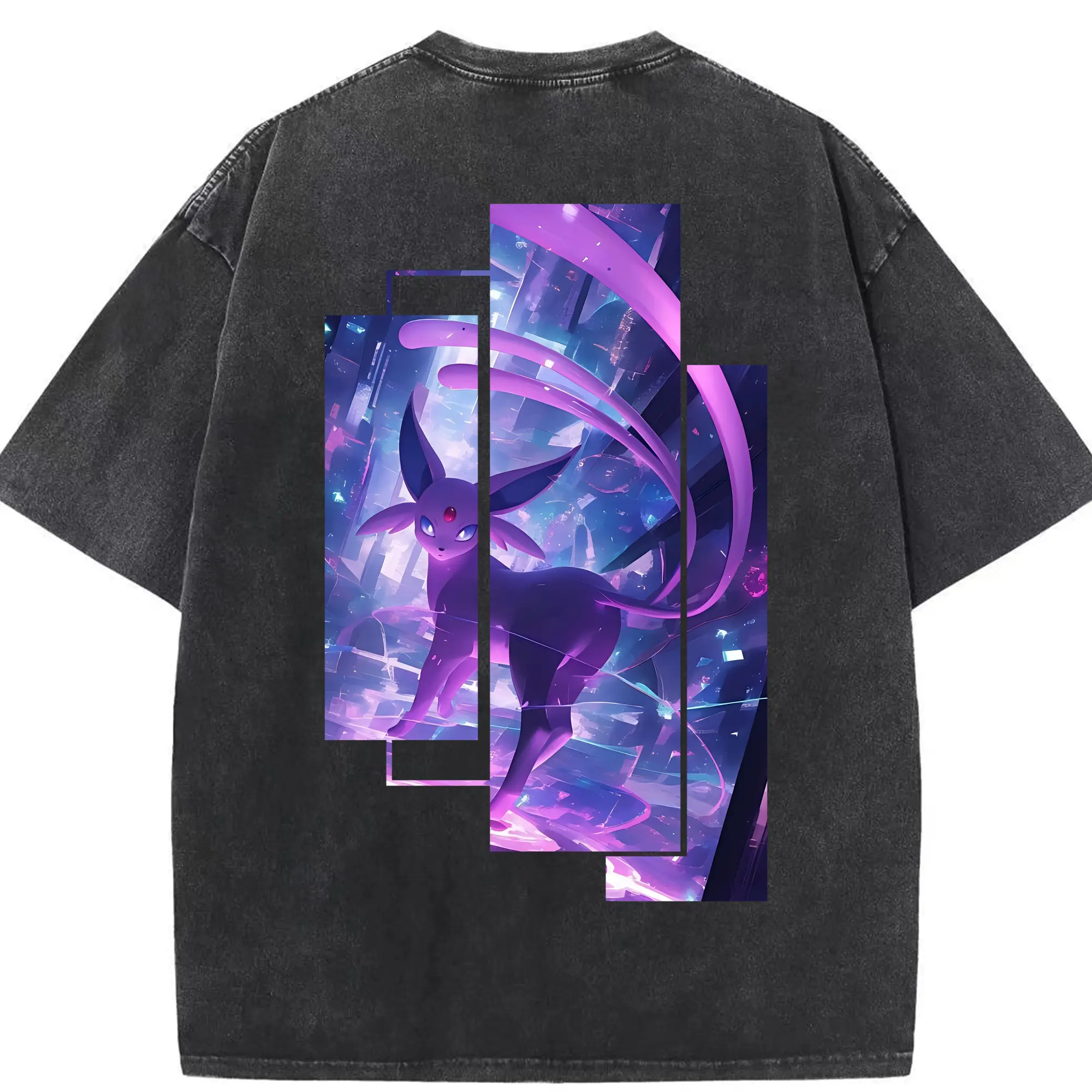 ポケモン グッズ,イーブイ - 綿100％ ヴィンテージ風 半袖Tシャツ ・ 背面プリント ・ 柔らか肌触り ・ 通気性 快適 ・ スポーツ カジュアル 外出用