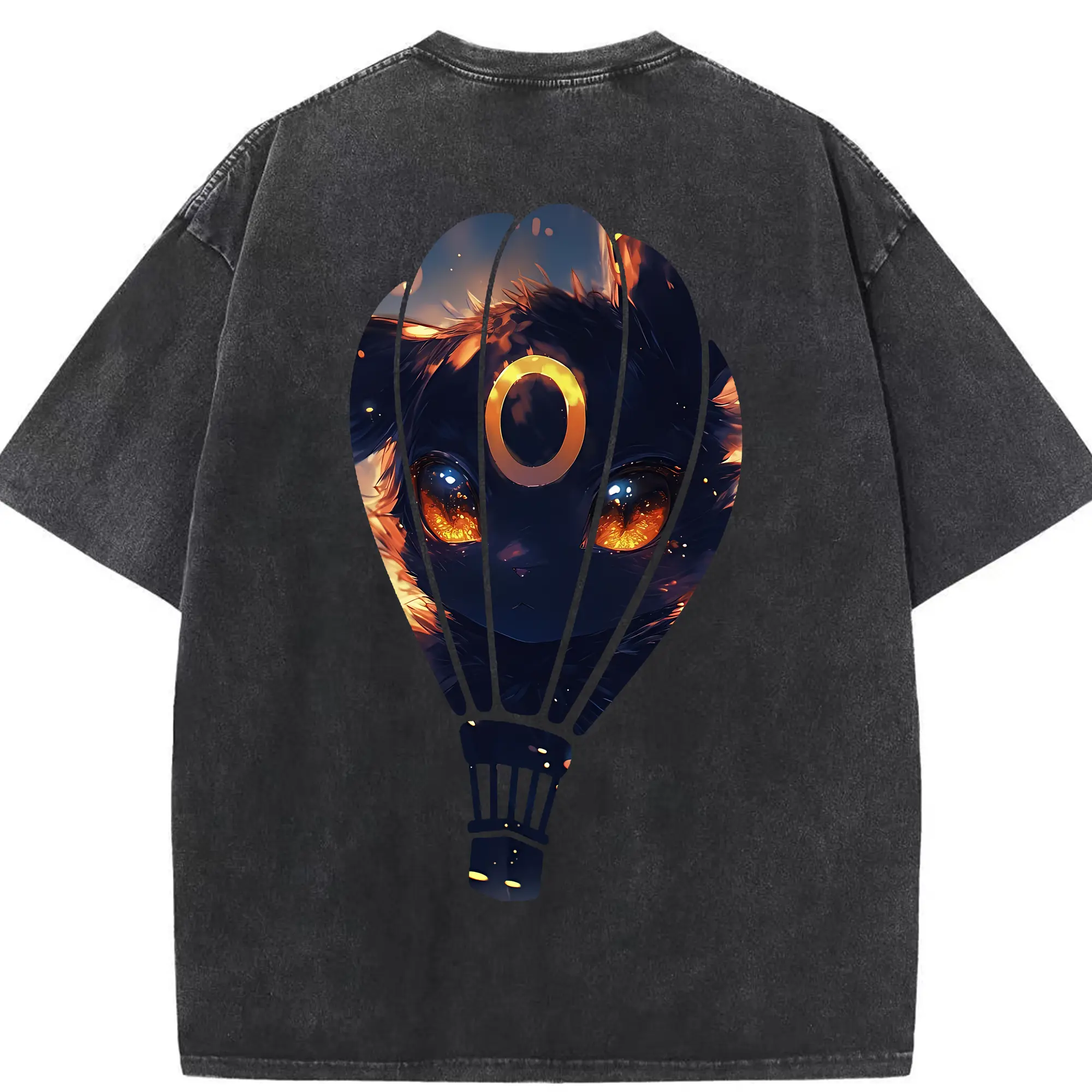 ポケモン グッズ,イーブイ - 綿100％ ヴィンテージ風 半袖Tシャツ ・ 背面プリント ・ 柔らか肌触り ・ 通気性 快適 ・ スポーツ カジュアル 外出用