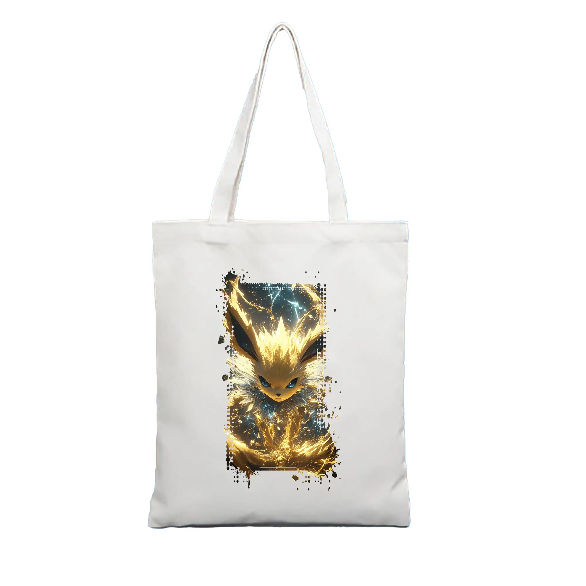 ポケモン グッズ,イーブイ - 縦型キャンバス手提げバッグ（トートバッグ） ・ キャンバス素材 ・ ショッピング用 ・ 軽量 丈夫 お手入れ簡単