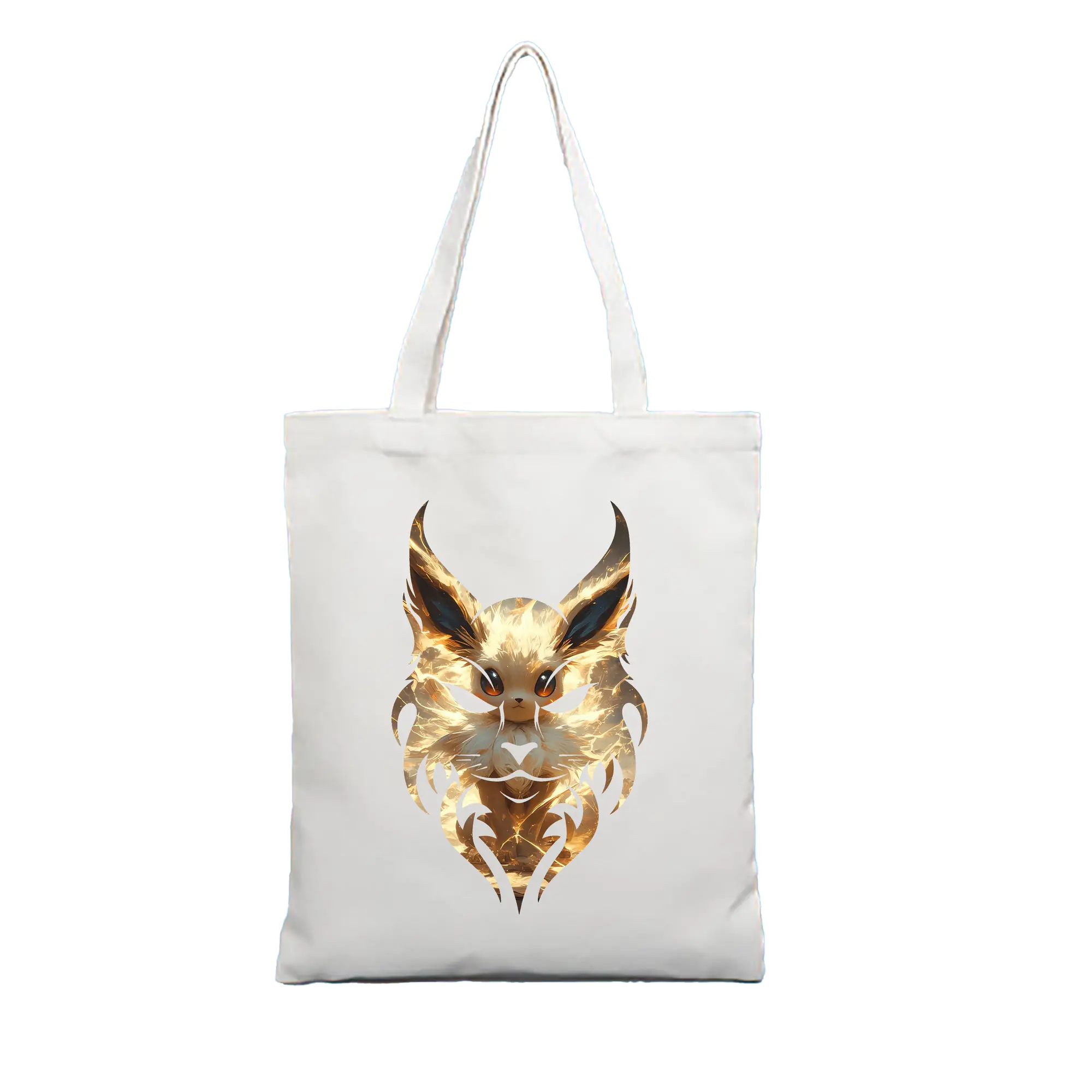 ポケモン グッズ,イーブイ - 縦型キャンバス手提げバッグ（トートバッグ） ・ キャンバス素材 ・ ショッピング用 ・ 軽量 丈夫 お手入れ簡単