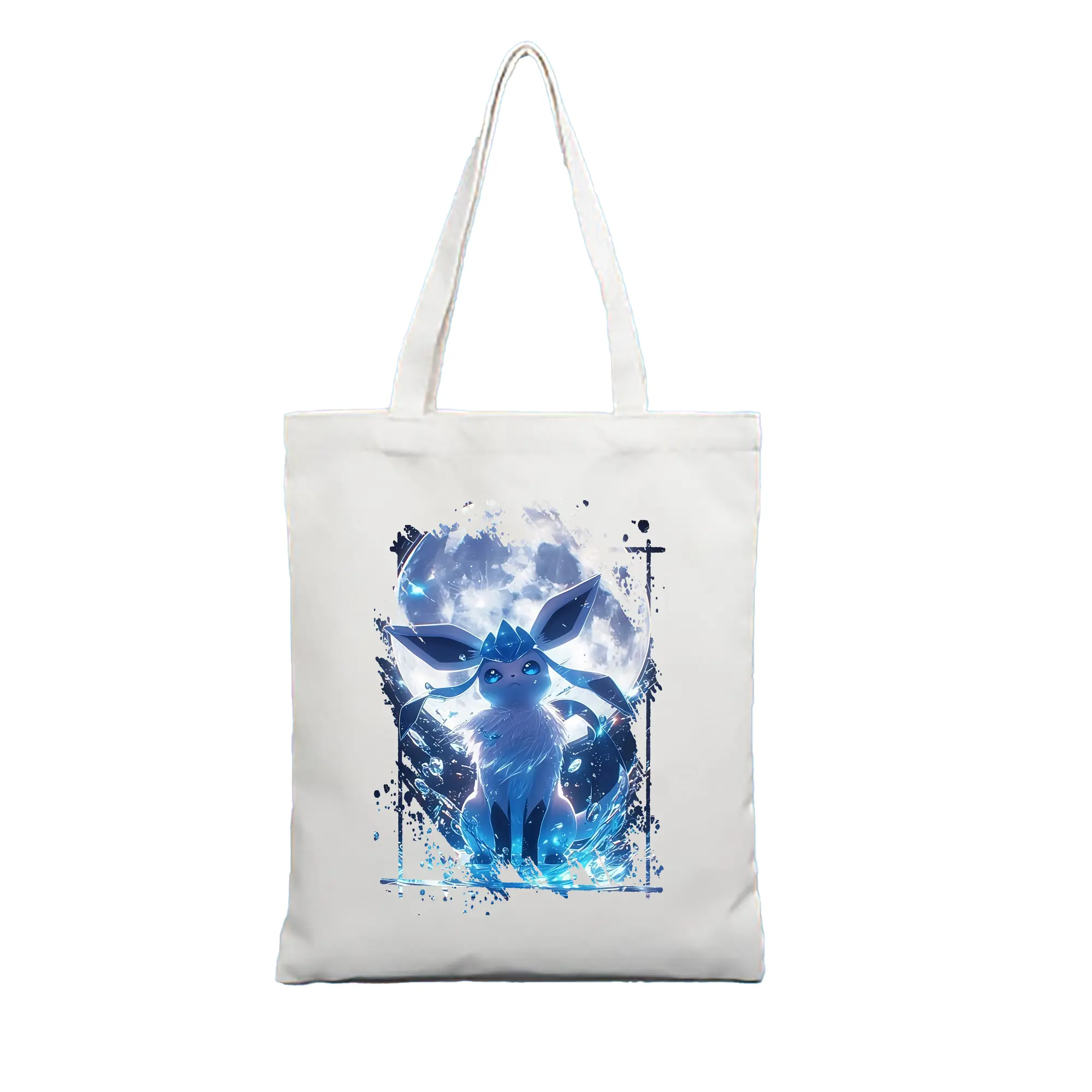 ポケモン グッズ,イーブイ - 縦型キャンバス手提げバッグ（トートバッグ） ・ キャンバス素材 ・ ショッピング用 ・ 軽量 丈夫 お手入れ簡単