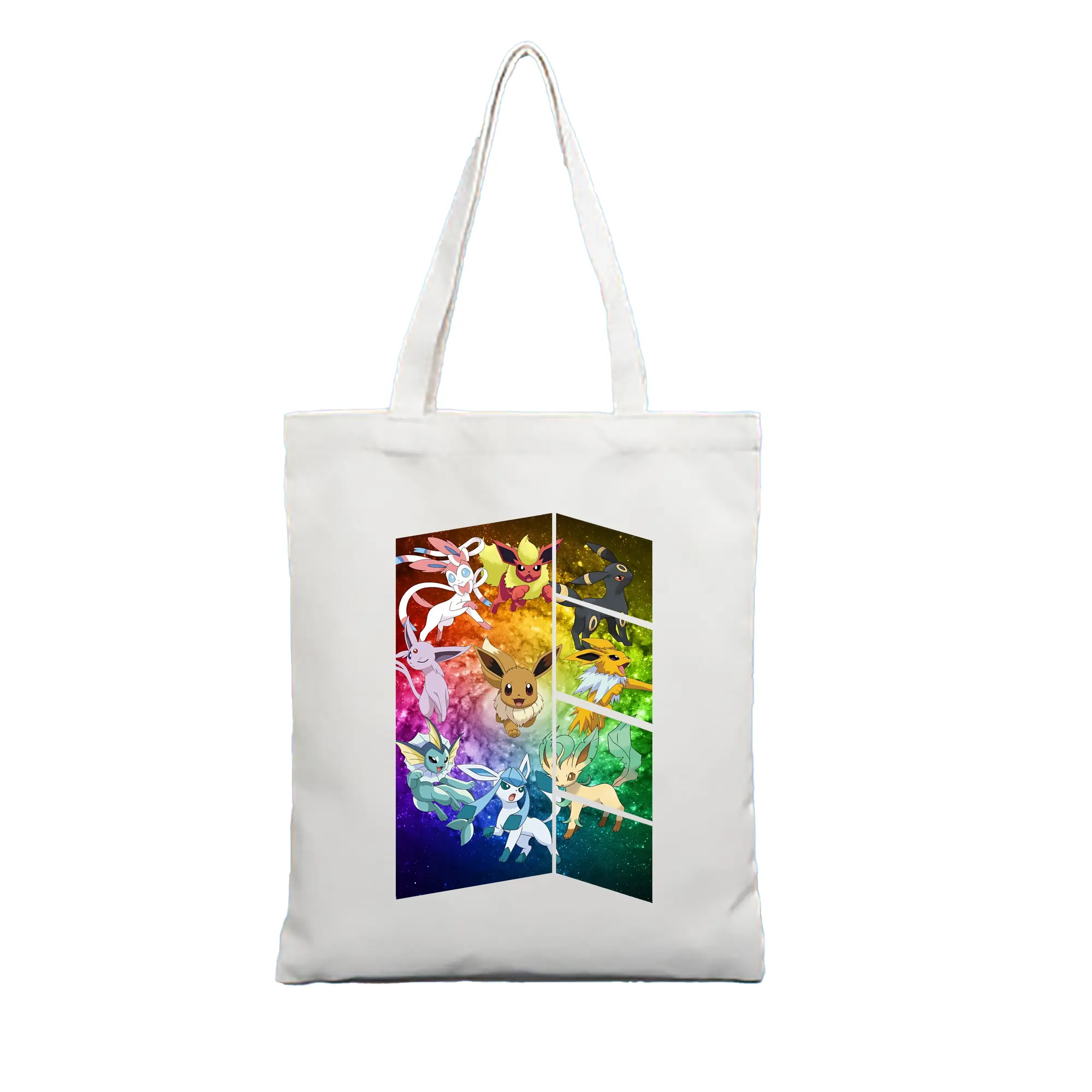 ポケモン グッズ,イーブイ - 縦型キャンバス手提げバッグ（トートバッグ） ・ キャンバス素材 ・ ショッピング用 ・ 軽量 丈夫 お手入れ簡単