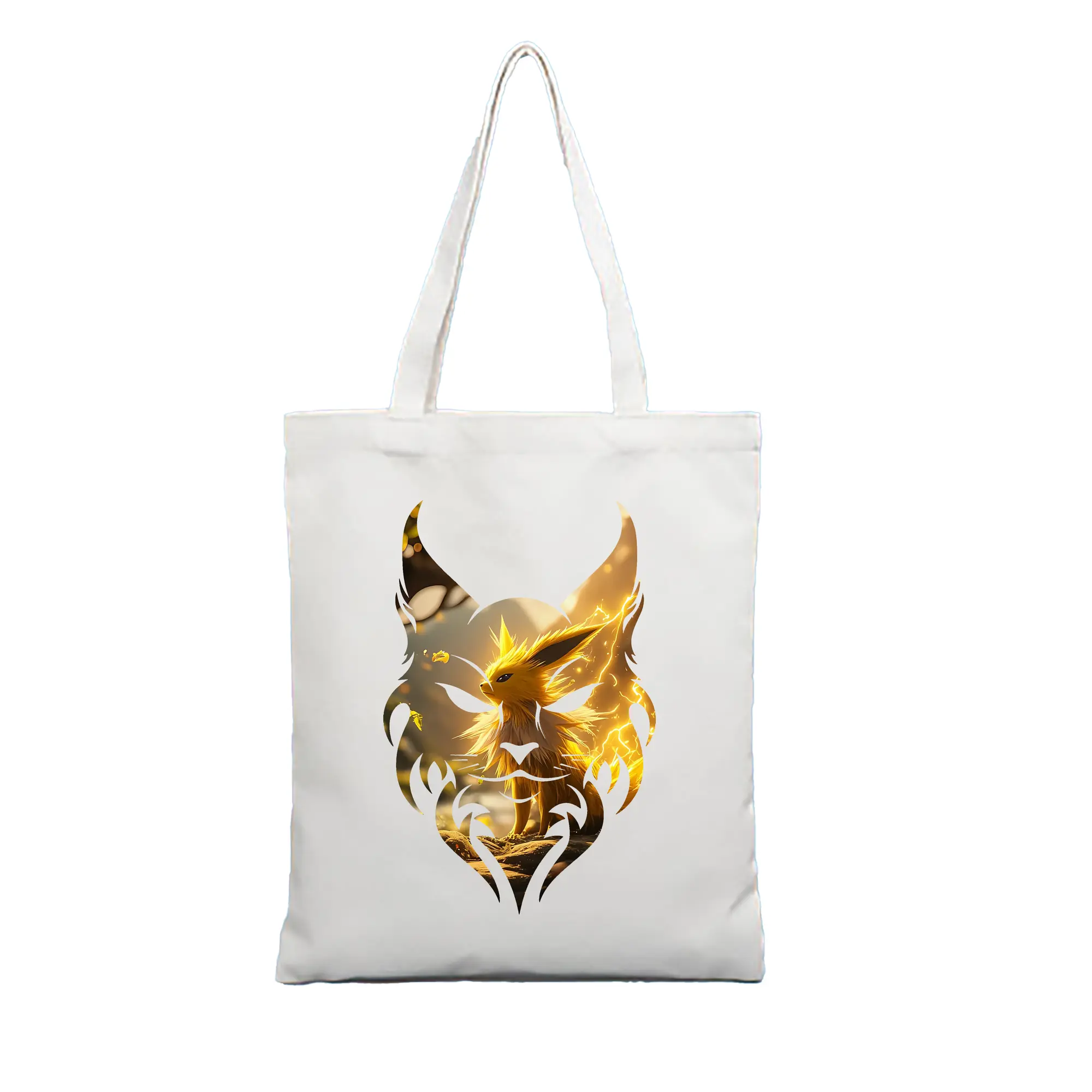 ポケモン グッズ,イーブイ - 縦型キャンバス手提げバッグ（トートバッグ） ・ キャンバス素材 ・ ショッピング用 ・ 軽量 丈夫 お手入れ簡単