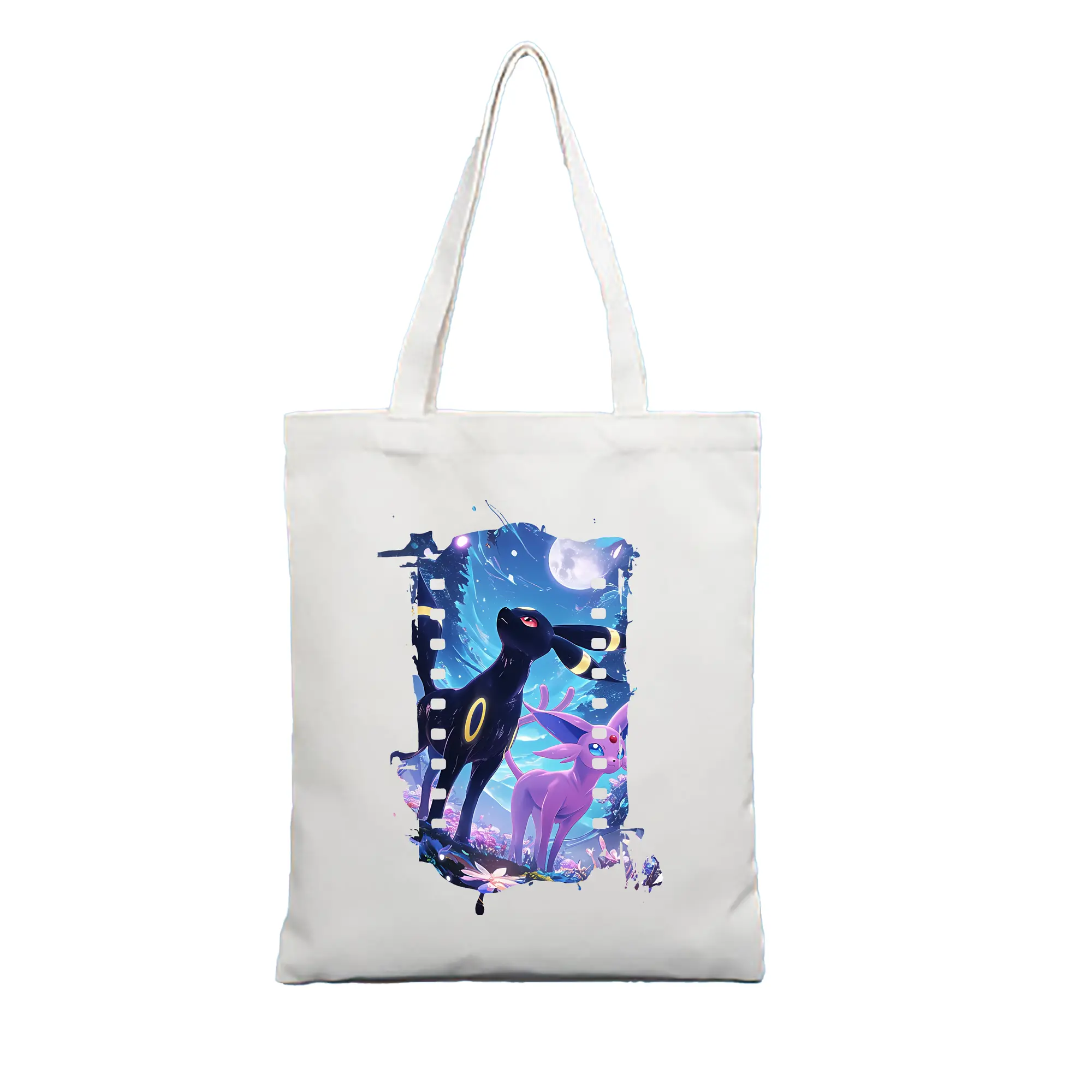 ポケモン グッズ,イーブイ - 縦型キャンバス手提げバッグ（トートバッグ） ・ キャンバス素材 ・ ショッピング用 ・ 軽量 丈夫 お手入れ簡単