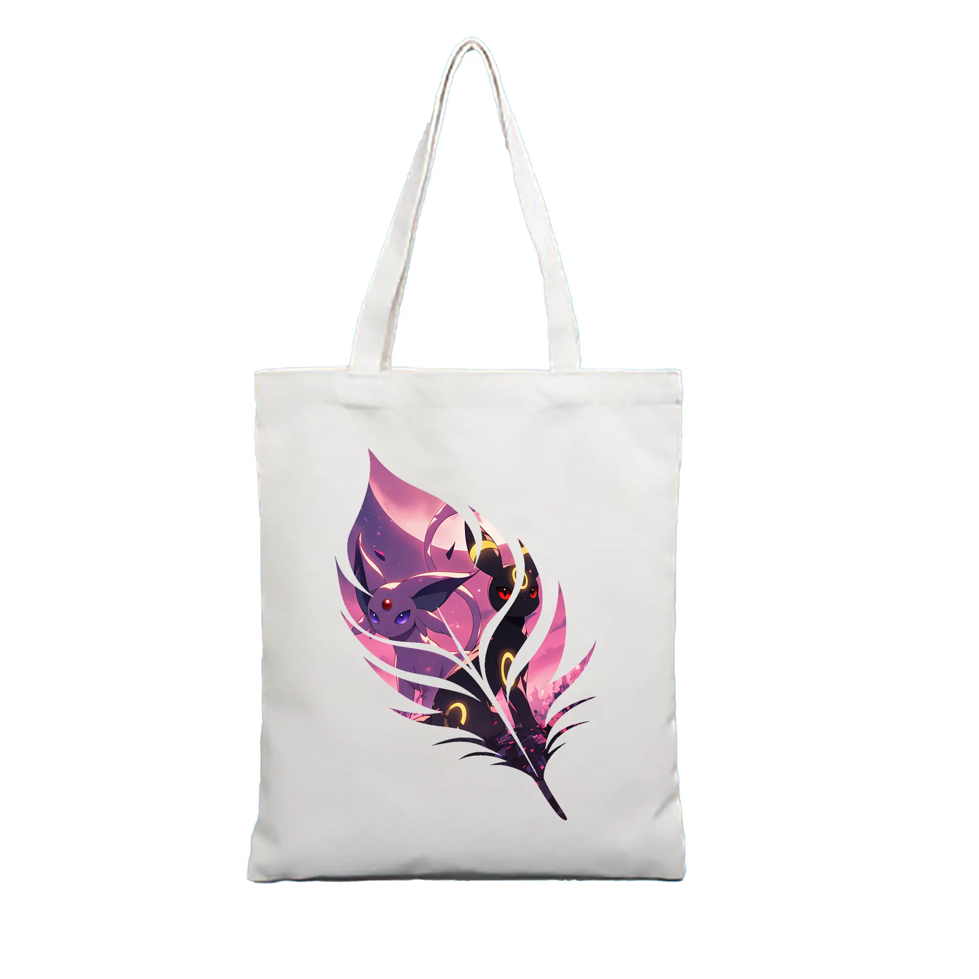 ポケモン グッズ,イーブイ - 縦型キャンバス手提げバッグ（トートバッグ） ・ キャンバス素材 ・ ショッピング用 ・ 軽量 丈夫 お手入れ簡単