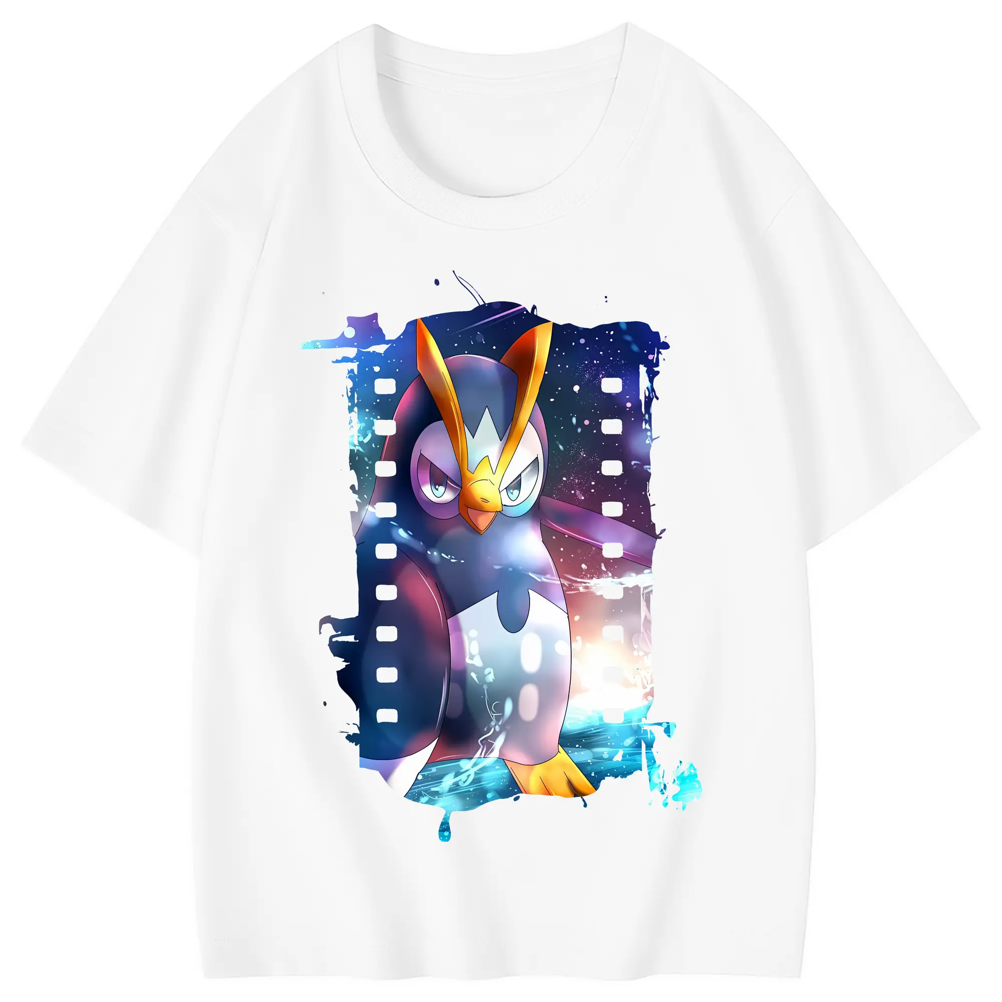 ポケモン グッズ,ポッチャマ - 綿100％ キッズTシャツ ・ フロントプリント ・ 快適 通気性 ・ スポーツ カジュアル 散歩用