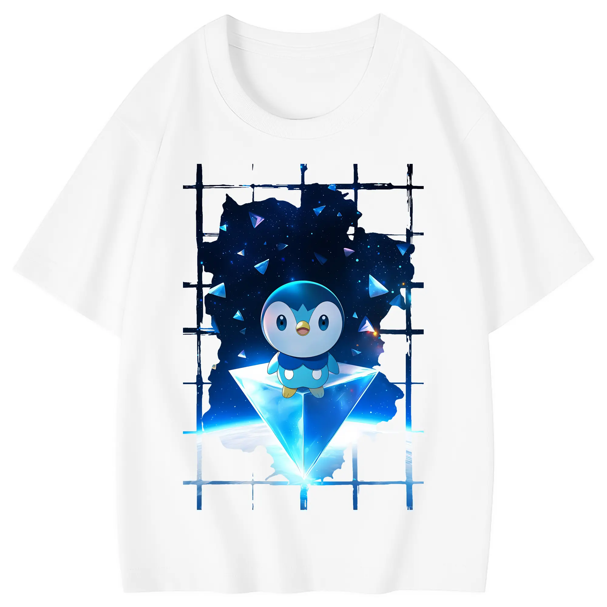 ポケモン グッズ,ポッチャマ - 綿100％ キッズTシャツ ・ フロントプリント ・ 快適 通気性 ・ スポーツ カジュアル 散歩用