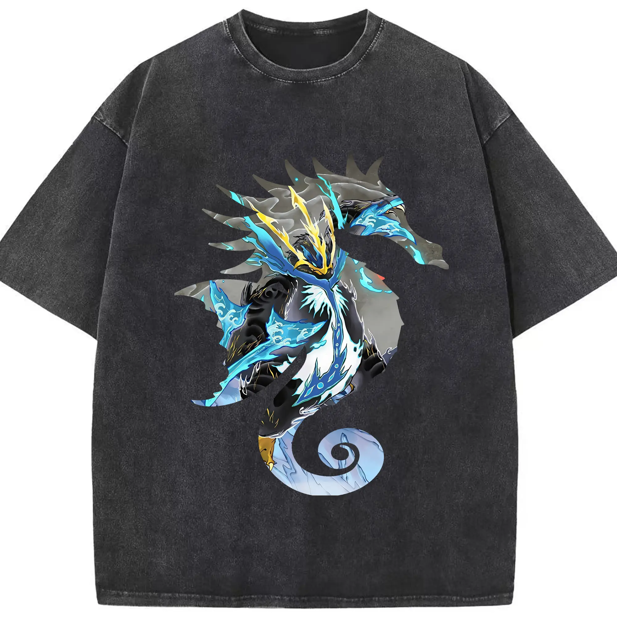 ポケモン グッズ,ポッチャマ - 綿100％ ヴィンテージ風 半袖Tシャツ ・ フロントプリント ・ 柔らか肌触り ・ 通気性 快適 ・ スポーツ カジュアル 外出用