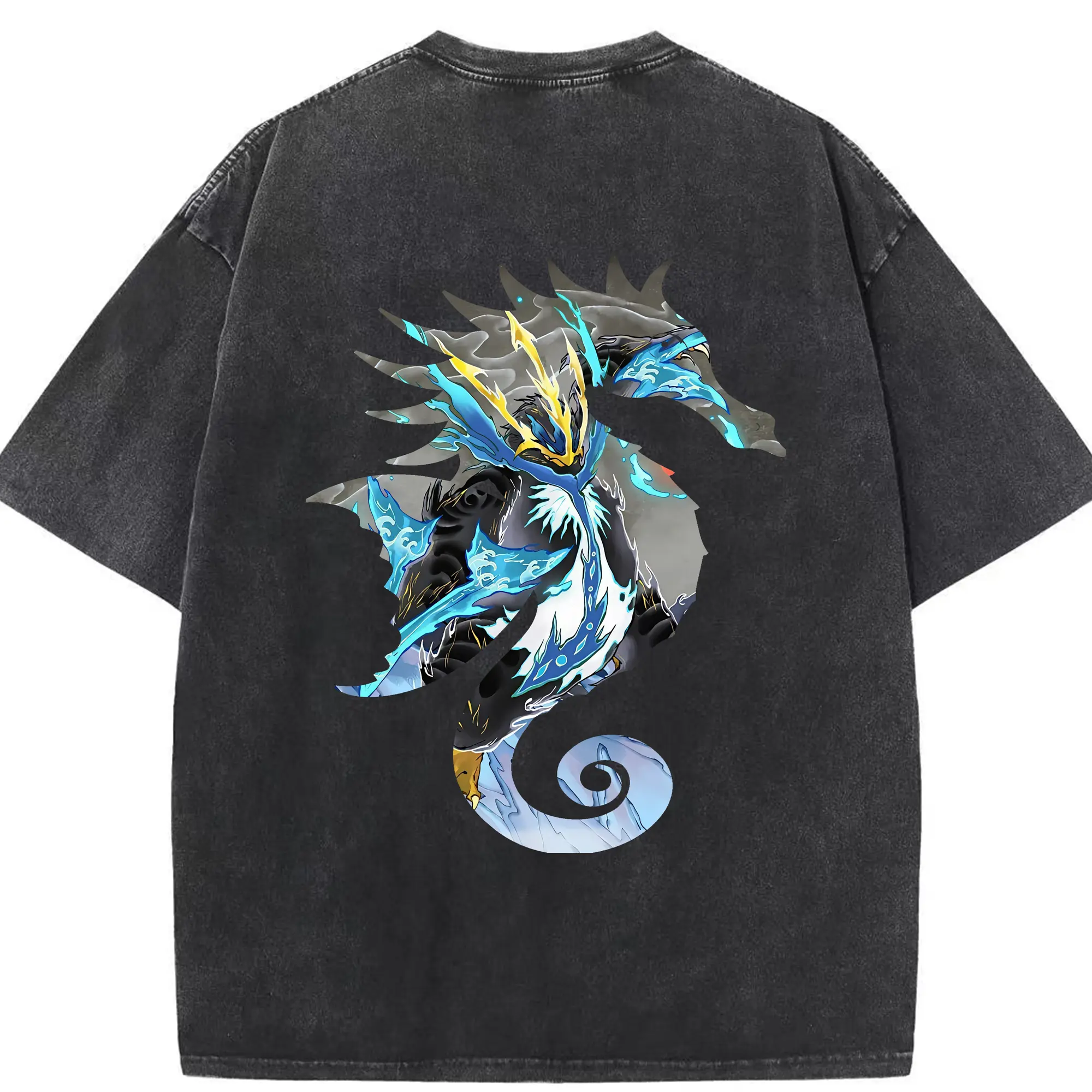 ポケモン グッズ,ポッチャマ - 綿100％ ヴィンテージ風 半袖Tシャツ ・ 背面プリント ・ 柔らか肌触り ・ 通気性 快適 ・ スポーツ カジュアル 外出用