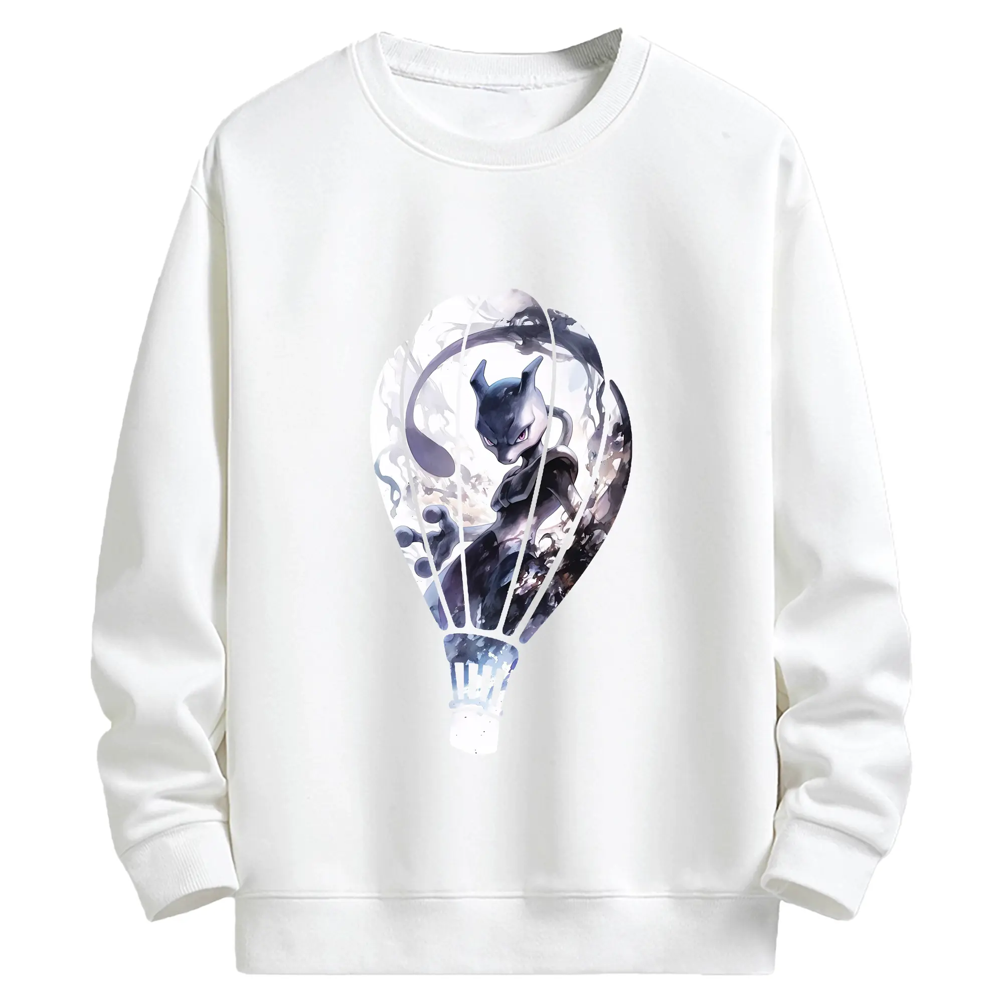 ポケモン グッズ,ミュウツー - キッズ クルーネックスウェットシャツ ・ フロントプリント ・ 綿80％ ポリエステル20％ ・ 快適 通学 スポーツ 日常使い お散歩用