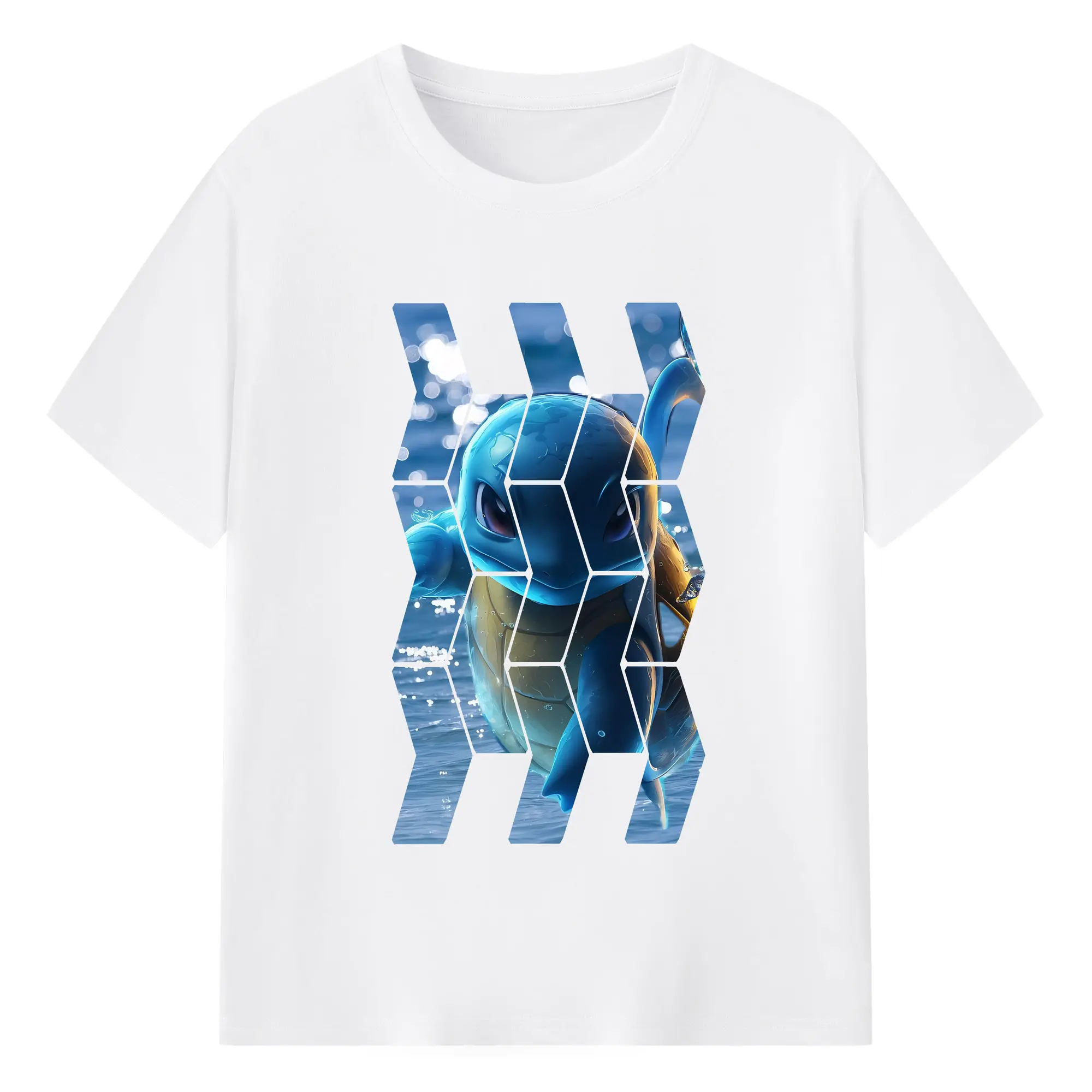 ポケモン グッズ,ゼニガメ - 綿100％ 半袖Tシャツ ・ フロントプリント ・ 快適 通気性 ・ 日常使い 散歩 スポーツ用