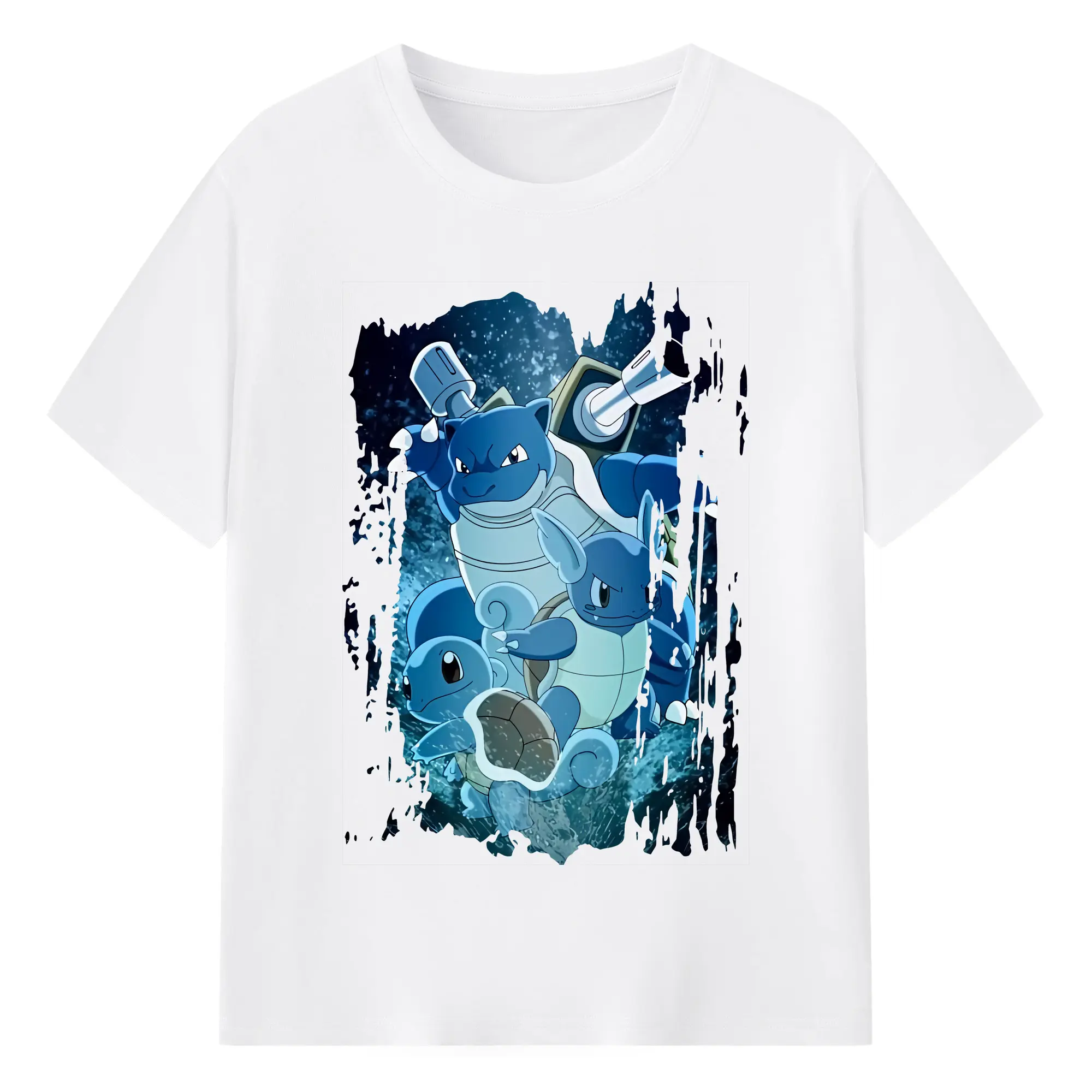 ポケモン グッズ,ゼニガメ - 綿100％ 半袖Tシャツ ・ フロントプリント ・ 快適 通気性 ・ 日常使い 散歩 スポーツ用