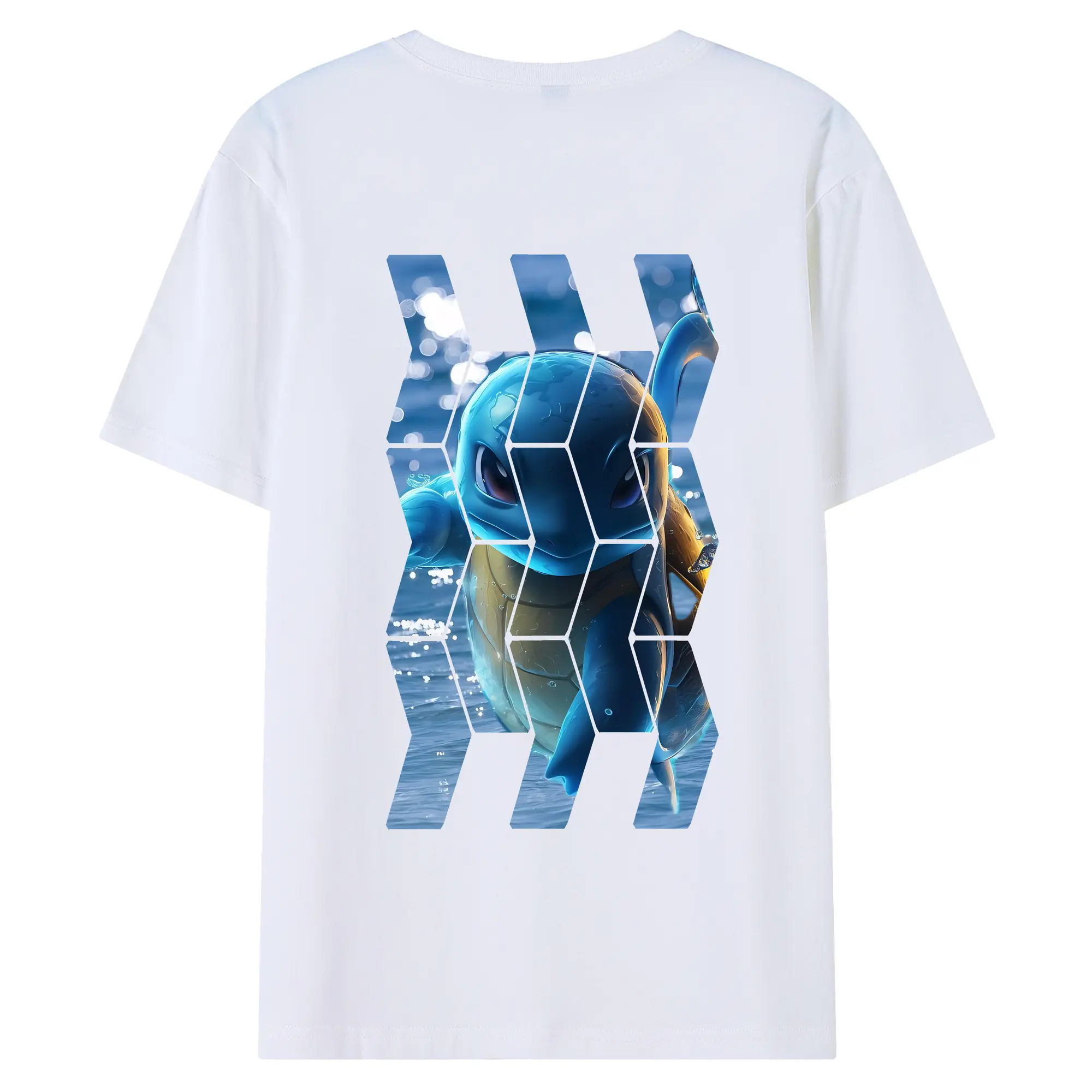 ポケモン グッズ,ゼニガメ - 綿100％ 半袖Tシャツ ・ バックプリント ・ 快適 通気性 ・ 日常使い 散歩 スポーツ用