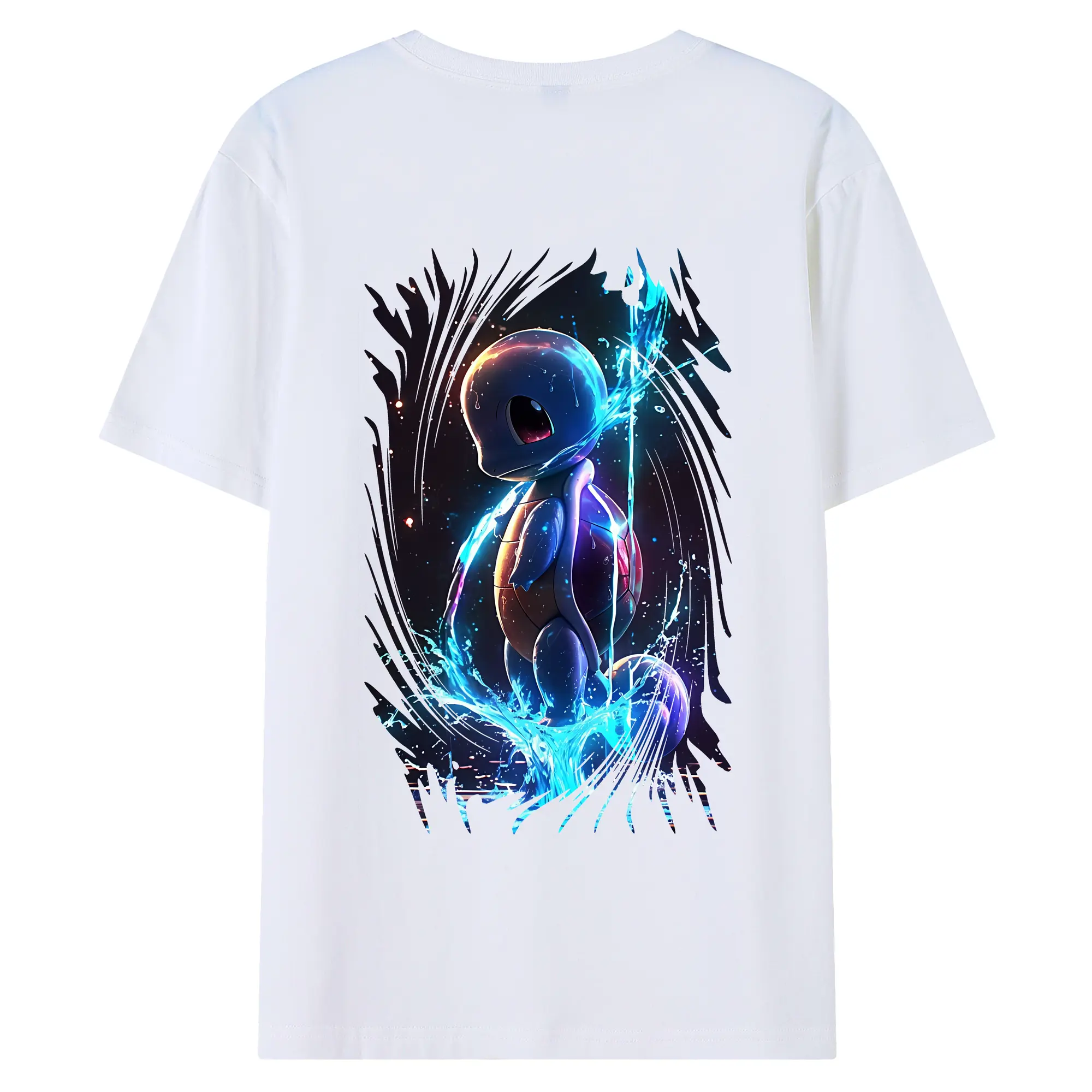 ポケモン グッズ,ゼニガメ - 綿100％ 半袖Tシャツ ・ バックプリント ・ 快適 通気性 ・ 日常使い 散歩 スポーツ用