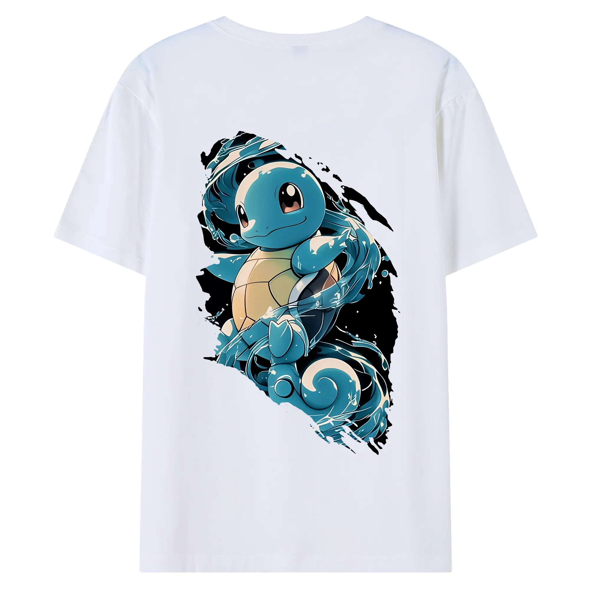 ポケモン グッズ,ゼニガメ - 綿100％ 半袖Tシャツ ・ バックプリント ・ 快適 通気性 ・ 日常使い 散歩 スポーツ用