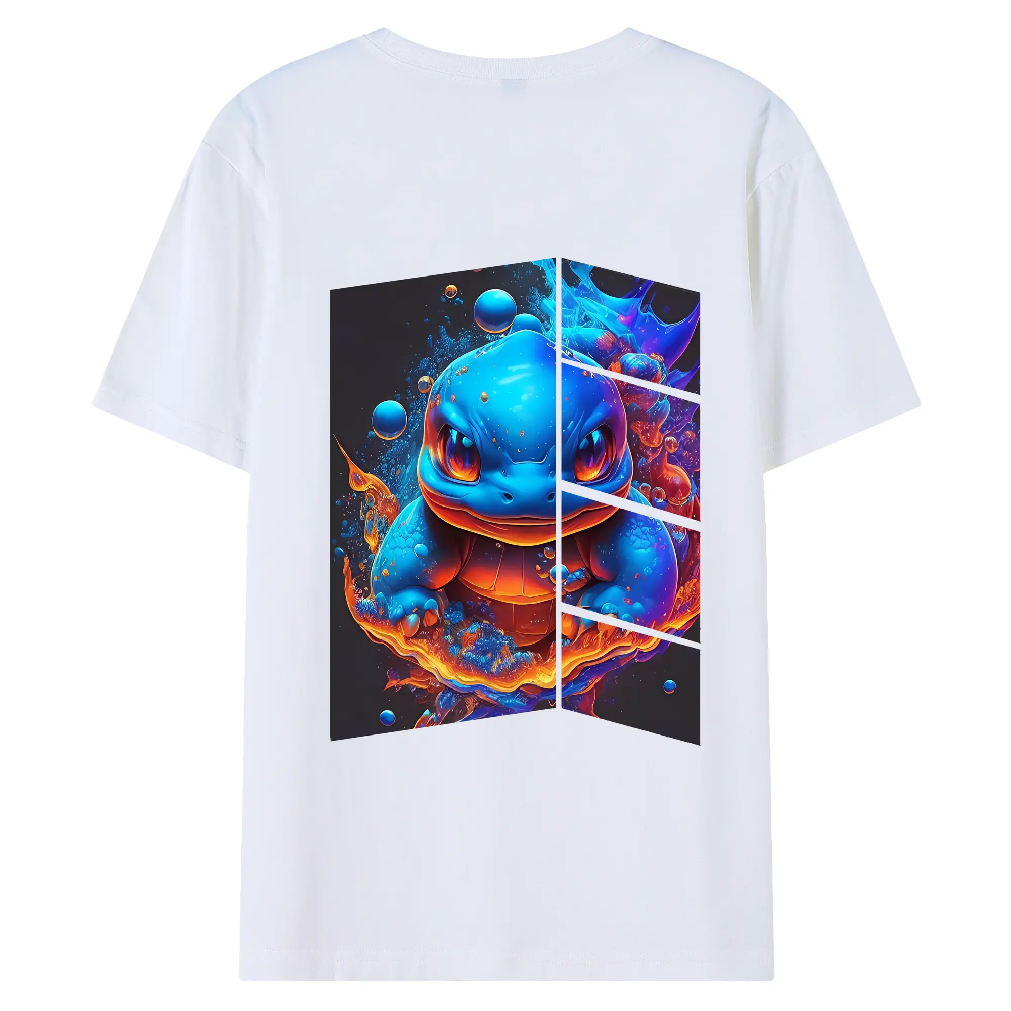 ポケモン グッズ,ゼニガメ - 綿100％ 半袖Tシャツ ・ バックプリント ・ 快適 通気性 ・ 日常使い 散歩 スポーツ用